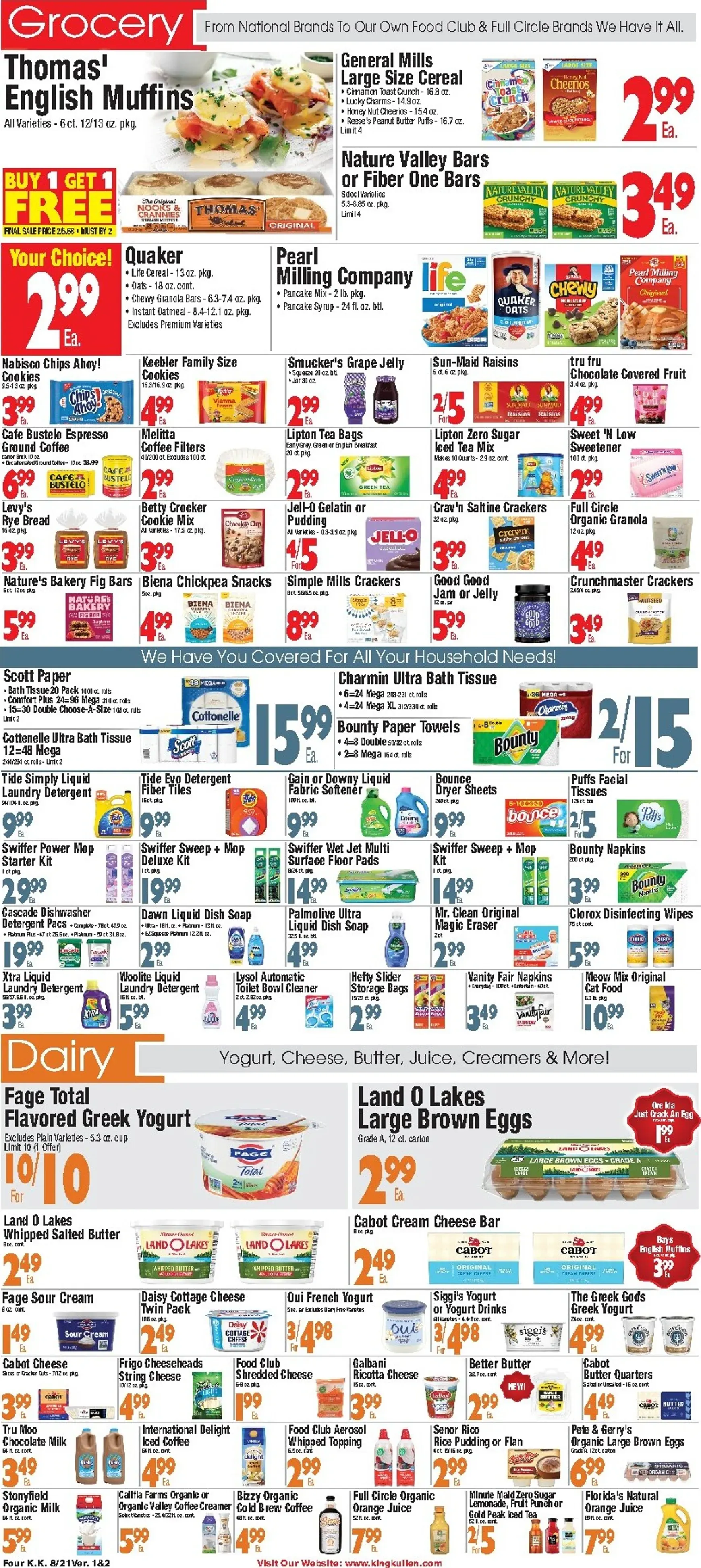 Weekly promotion Current King Kullen leaflet valid from Friday 08/21/2026 to Thursday 08/27/2026 spanning from August 21 to August 27 2026 - Page 4 for Catalogue 365
