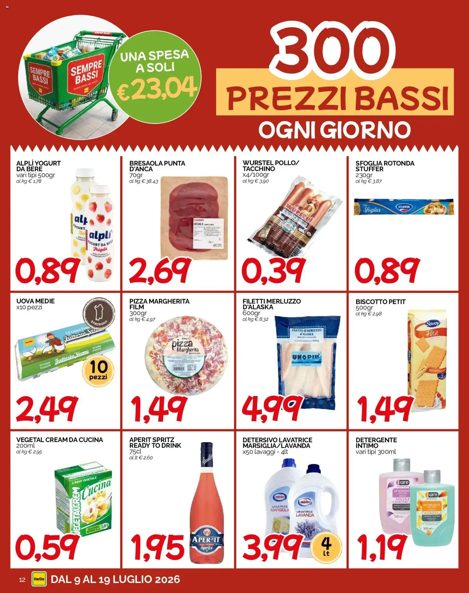 HarDis volantino dal 09/07/2026 - online Offerte da 9 luglio a 19 luglio di 2026 - Pagina del volantino 12