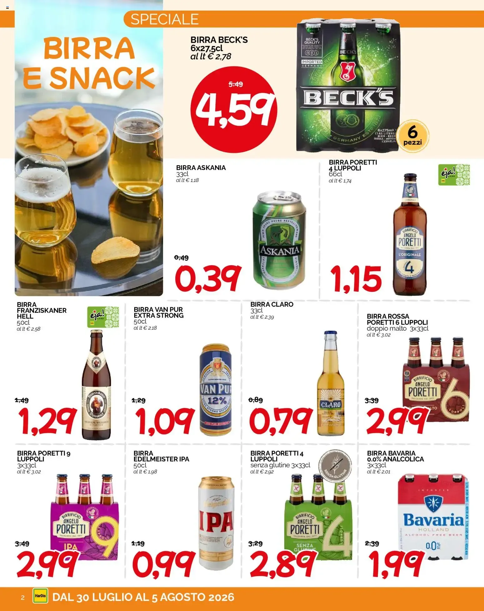 HarDis volantino dal 30/07/2026 - online Offerte da 30 luglio a 5 agosto di 2026 - Pagina del volantino 2
