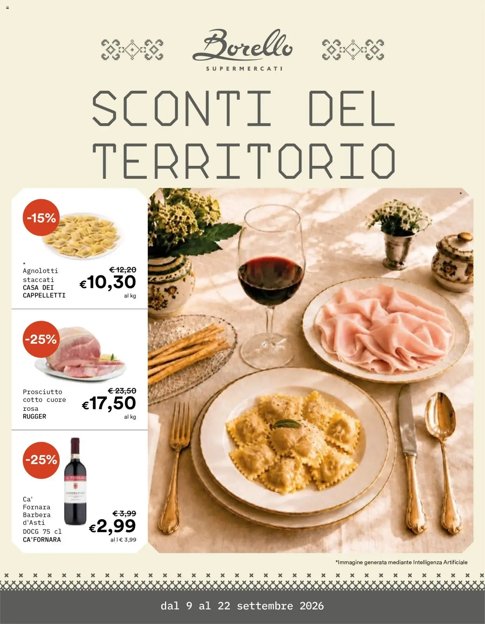 Sconti del Territorio da 9 settembre a 22 settembre di 2026 - Pagina del volantino 1