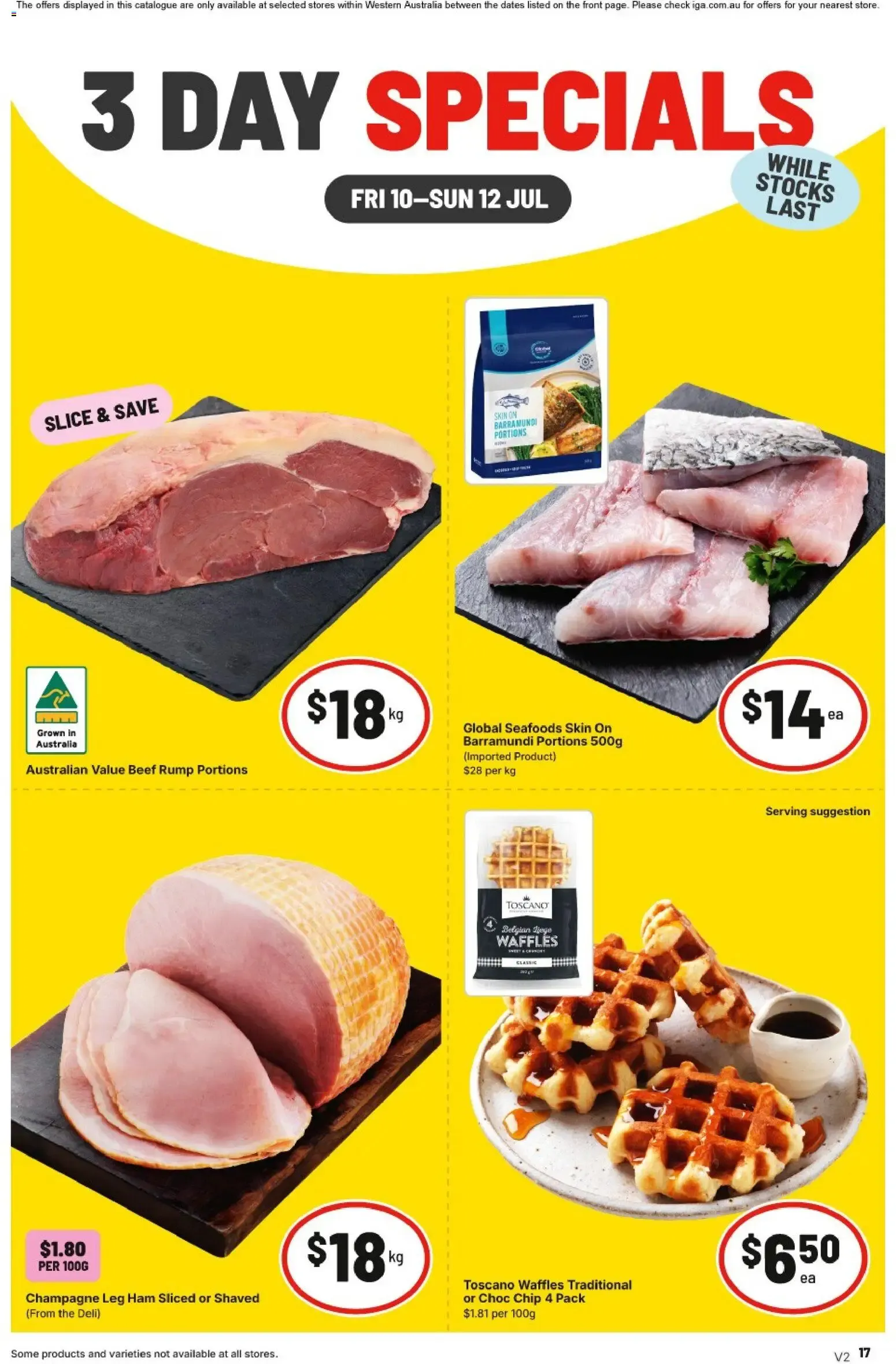 3 DAY SPECIALS - Catalogue valid from 10 July to 12 July 2026 - page 1