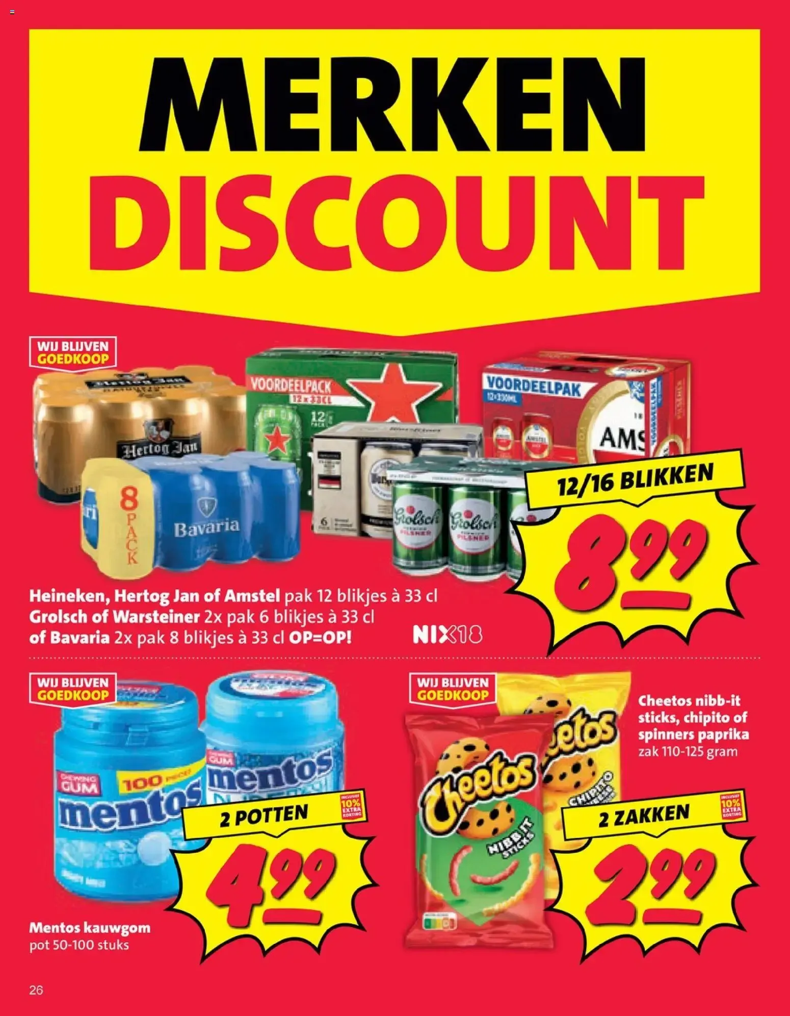 Nettorama MERKENDISCOUNT - DISCOUNT PRIJS! Budgetboodschappen nergens goedkoper! van 7 september tot 13 september 2026 - Folder pagina 26