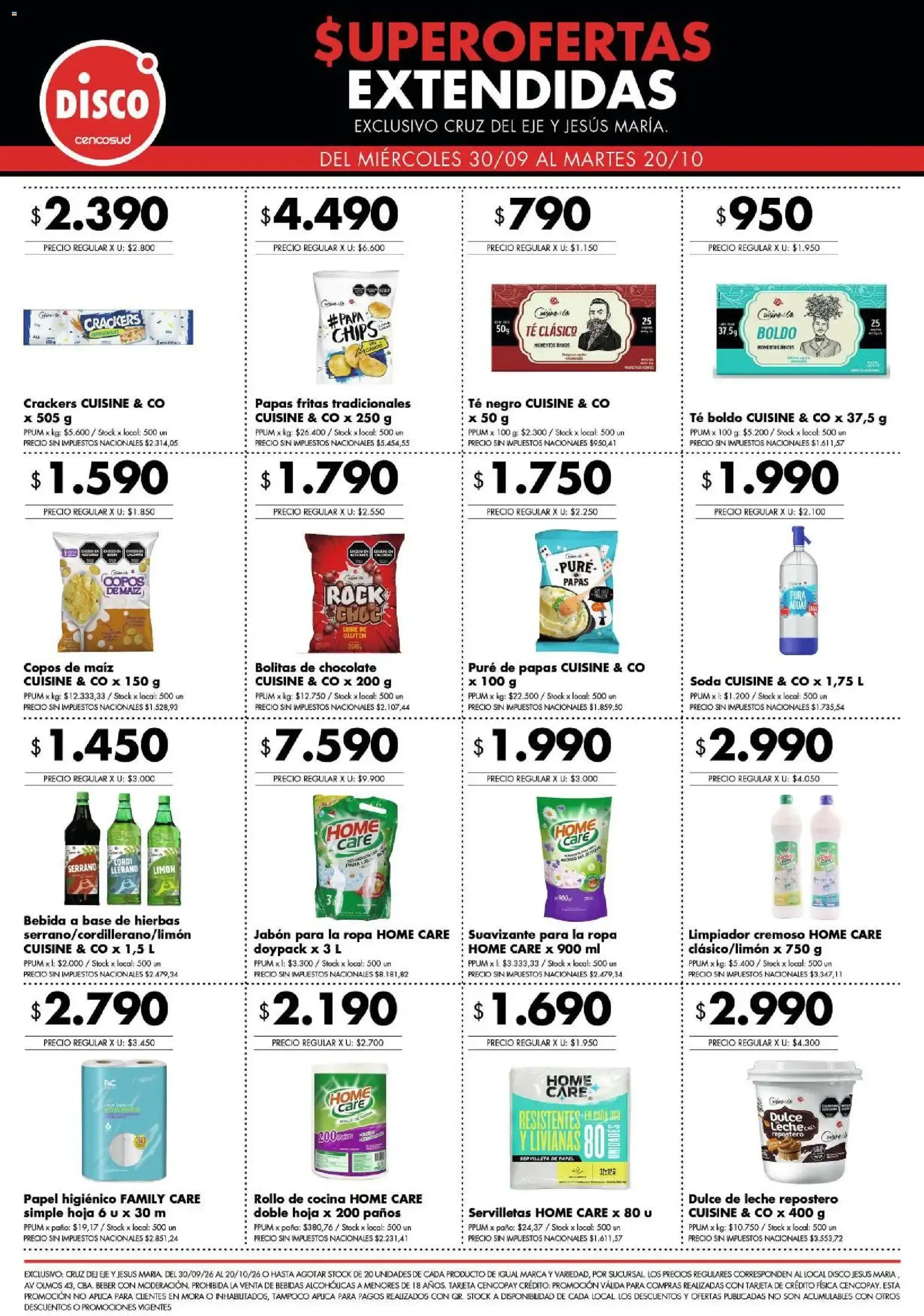 Ofertas de Disco - Superofertas extendidas - Cruz del Eje y Jesus Maria del 30/09/2026 - 20/10/2026 30 de septiembre al 20 de octubre 2026 - Página 6 del catálogo
