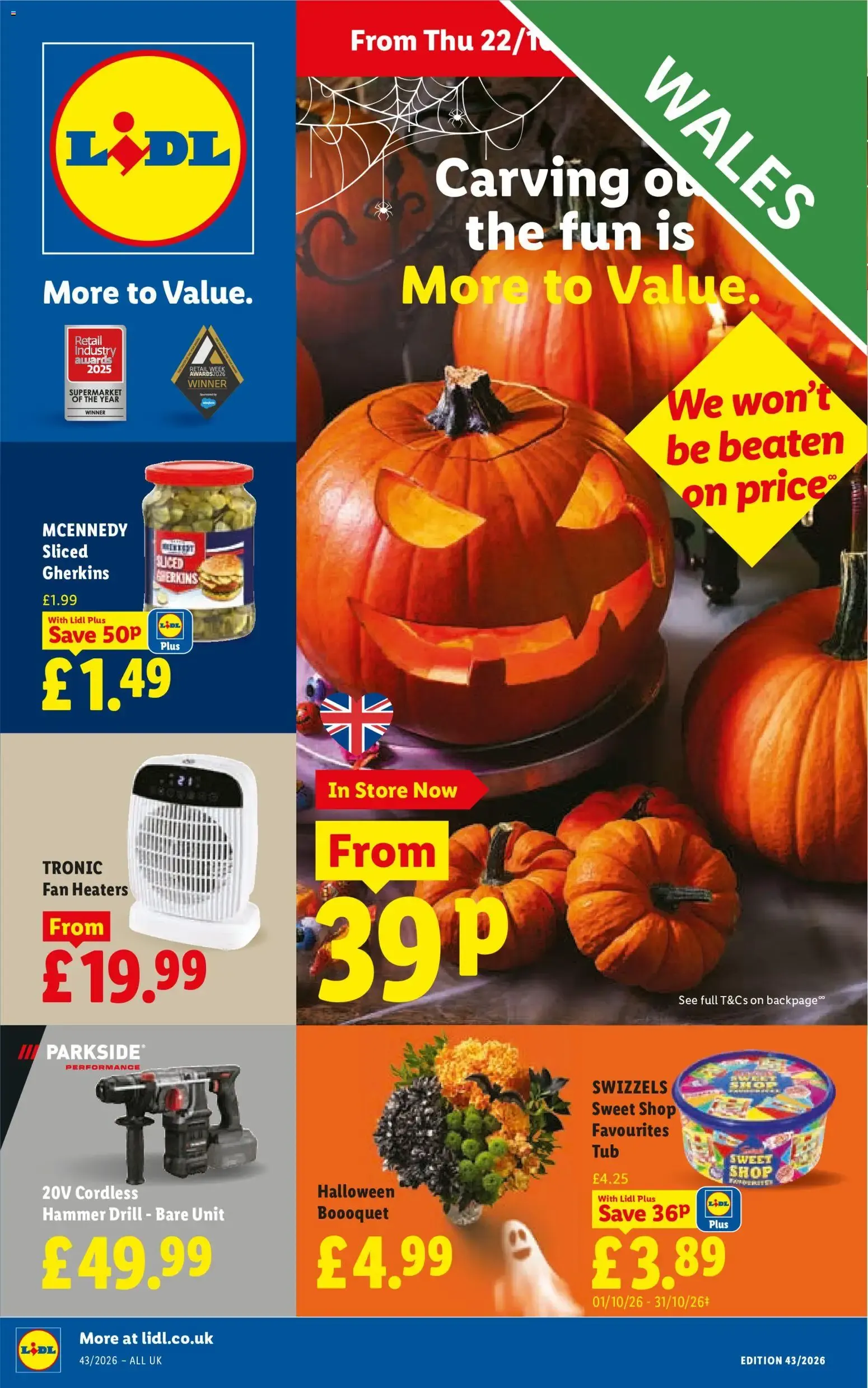 Weekly offers Lidl Wales (22/10/2026 - 28/10/2026) - Offers Online from 22 October to 28 October 2026 - Catalogue Page 1