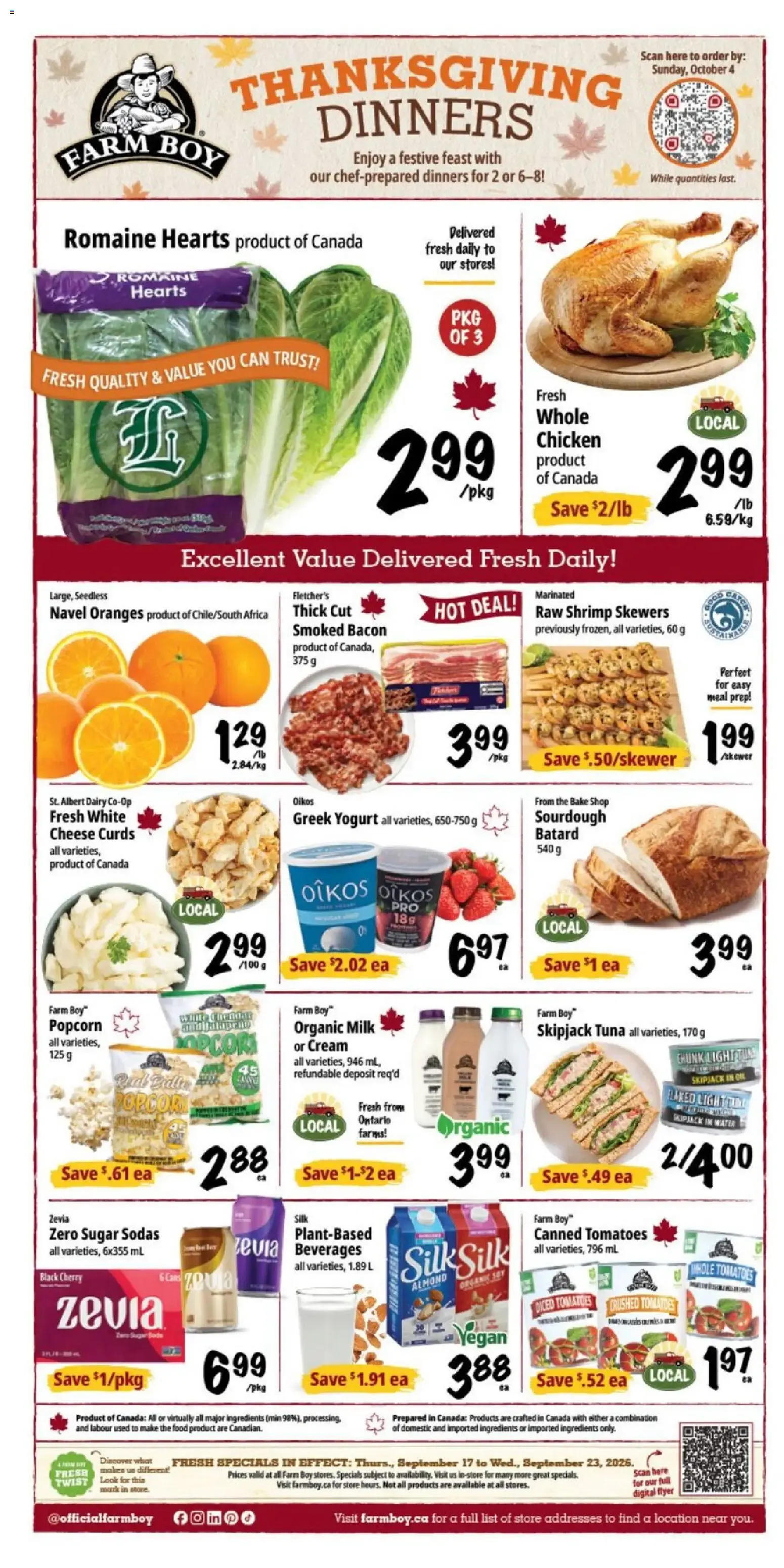 Farm Boy weekly flyer / circulaire from Sep 17, 2026 > weekly specials & deals