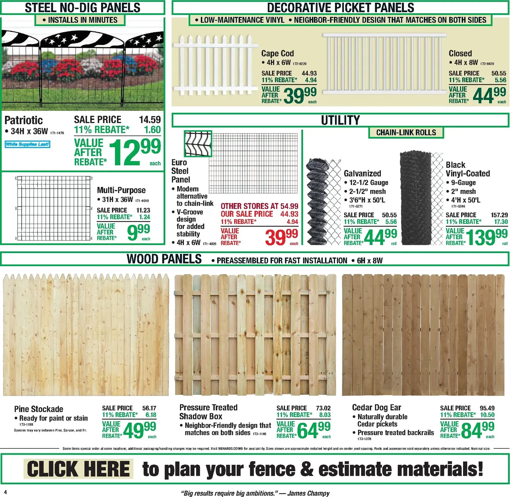 Weekly ad Current Menards - 11% Rebate Sale leaflet valid from Thursday 06/11/2026 to Sunday 06/21/2026 from June 11 to June 21 2026 - Page 4