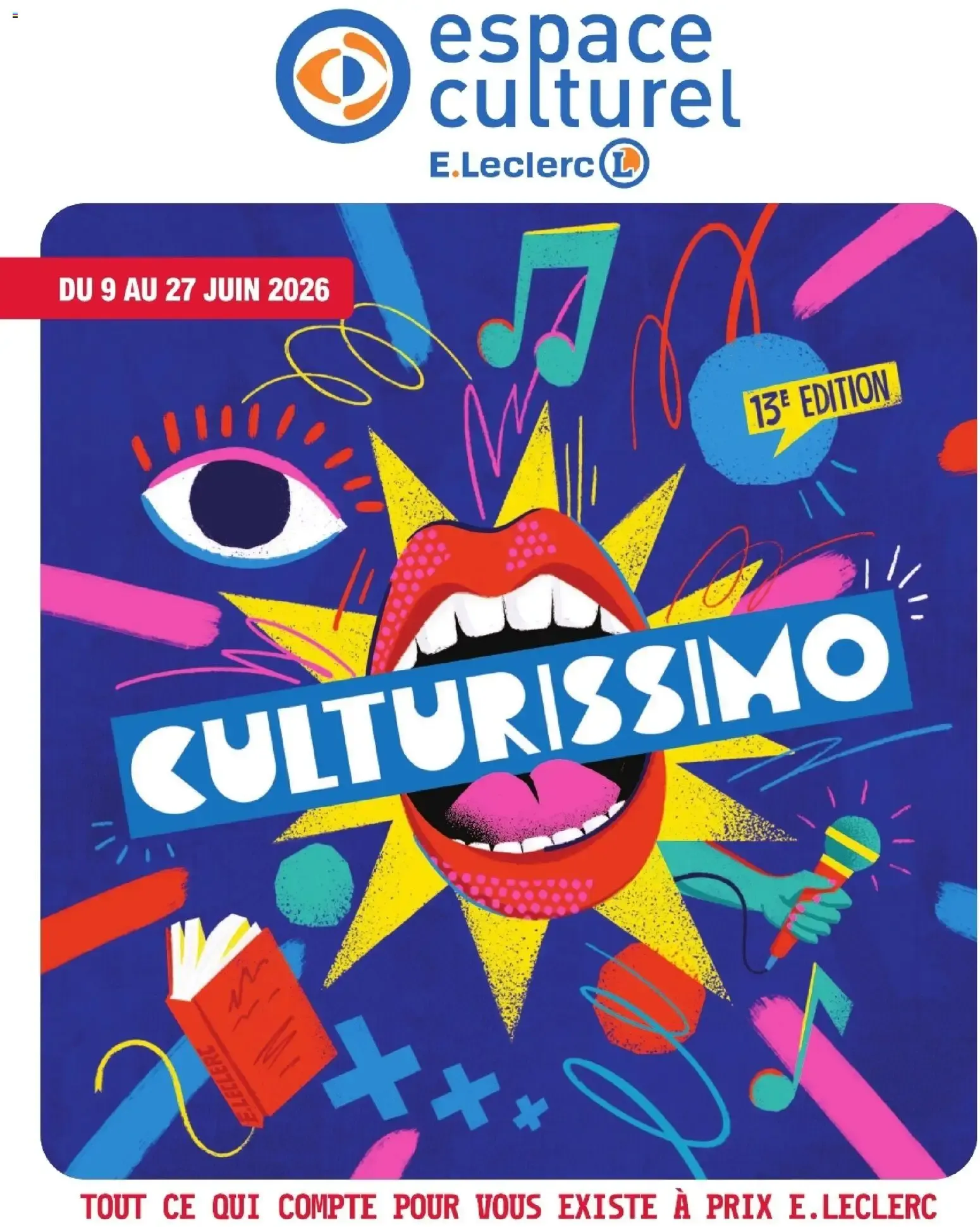 CULTURISSIMO du 9 juin au 27 juin 2026 - Catalogue page 1