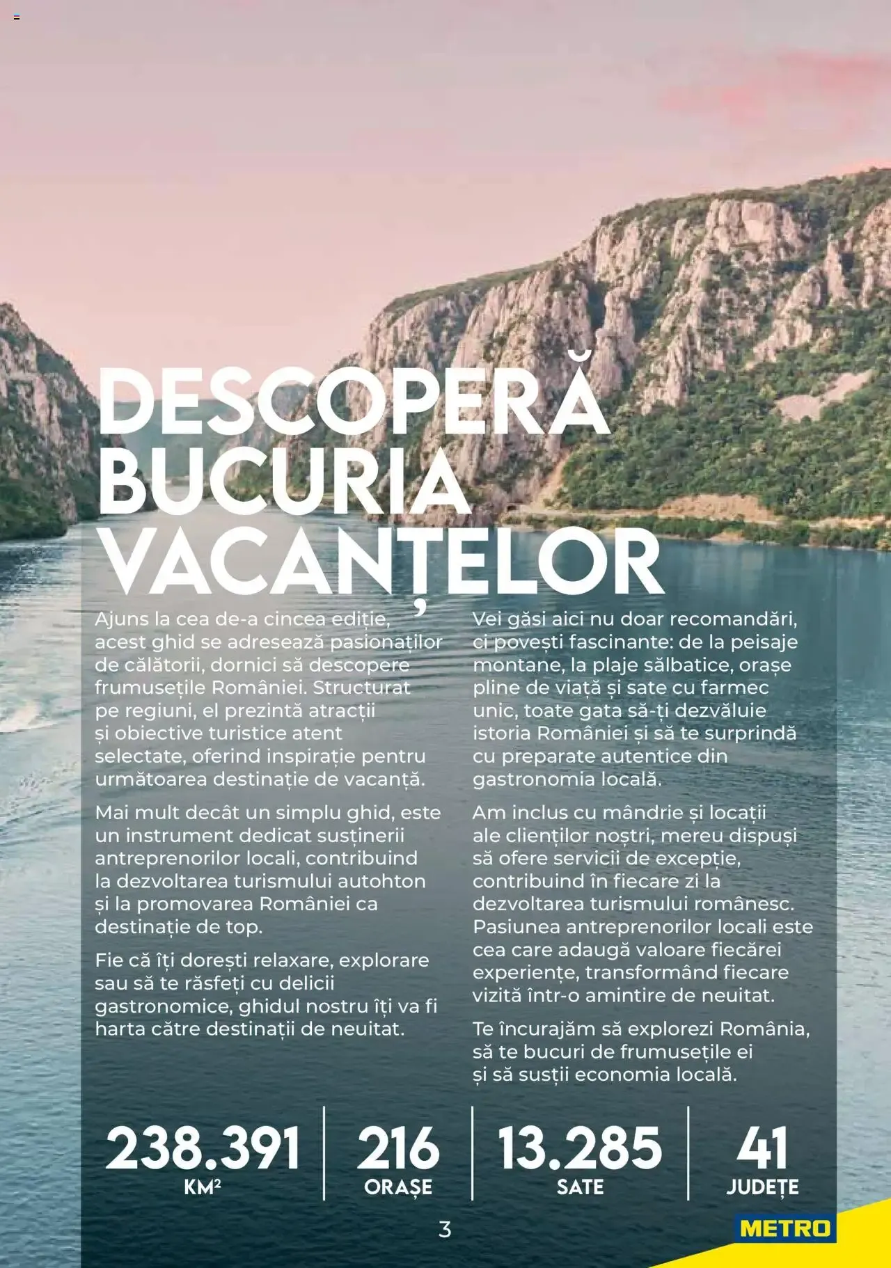 Catalog Metro catalog - Ghid de călătorie România - Oferta 01.08.2025 - 31.12.2026 de la 1 august până la 31 decembrie 2026 - Revista Pagina 3