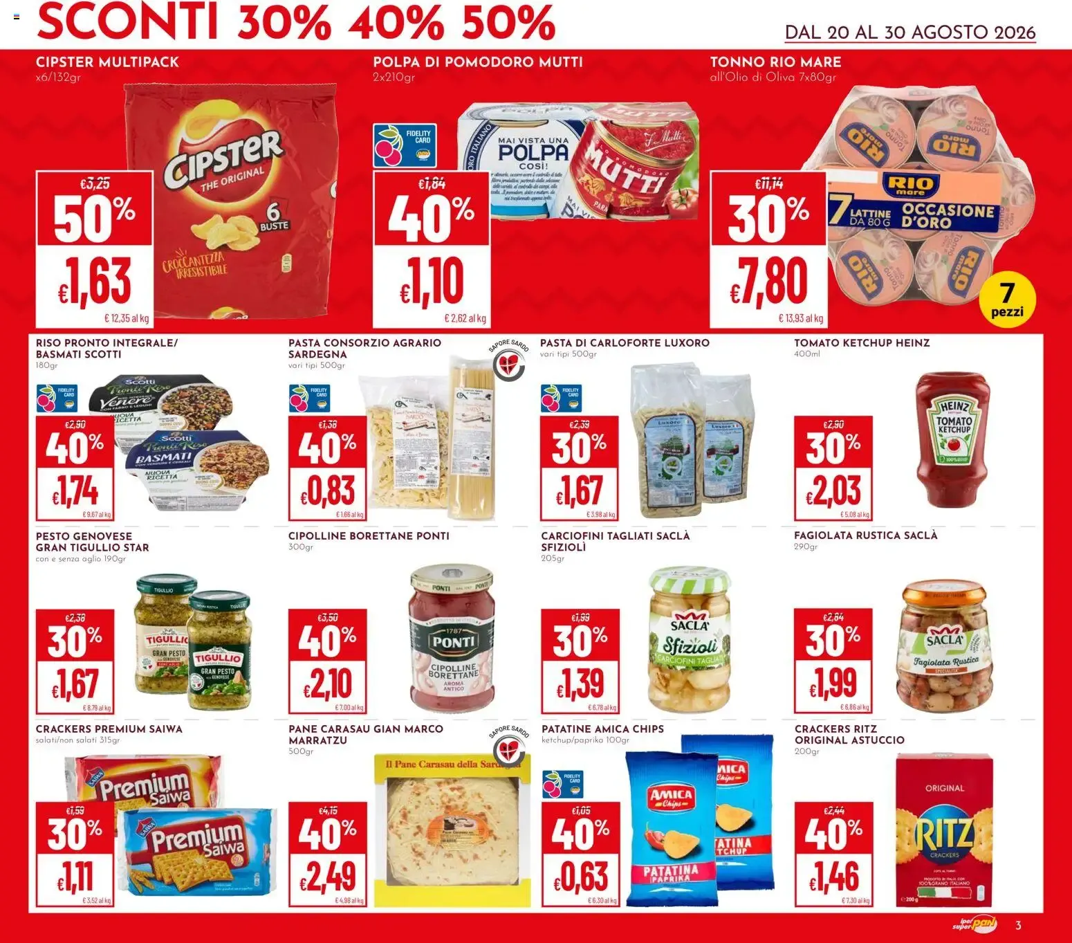 Iper Pan & Super Pan: Sconti 30%, 40%, 50% da 20 agosto a 30 agosto di 2026 - Pagina del volantino 3