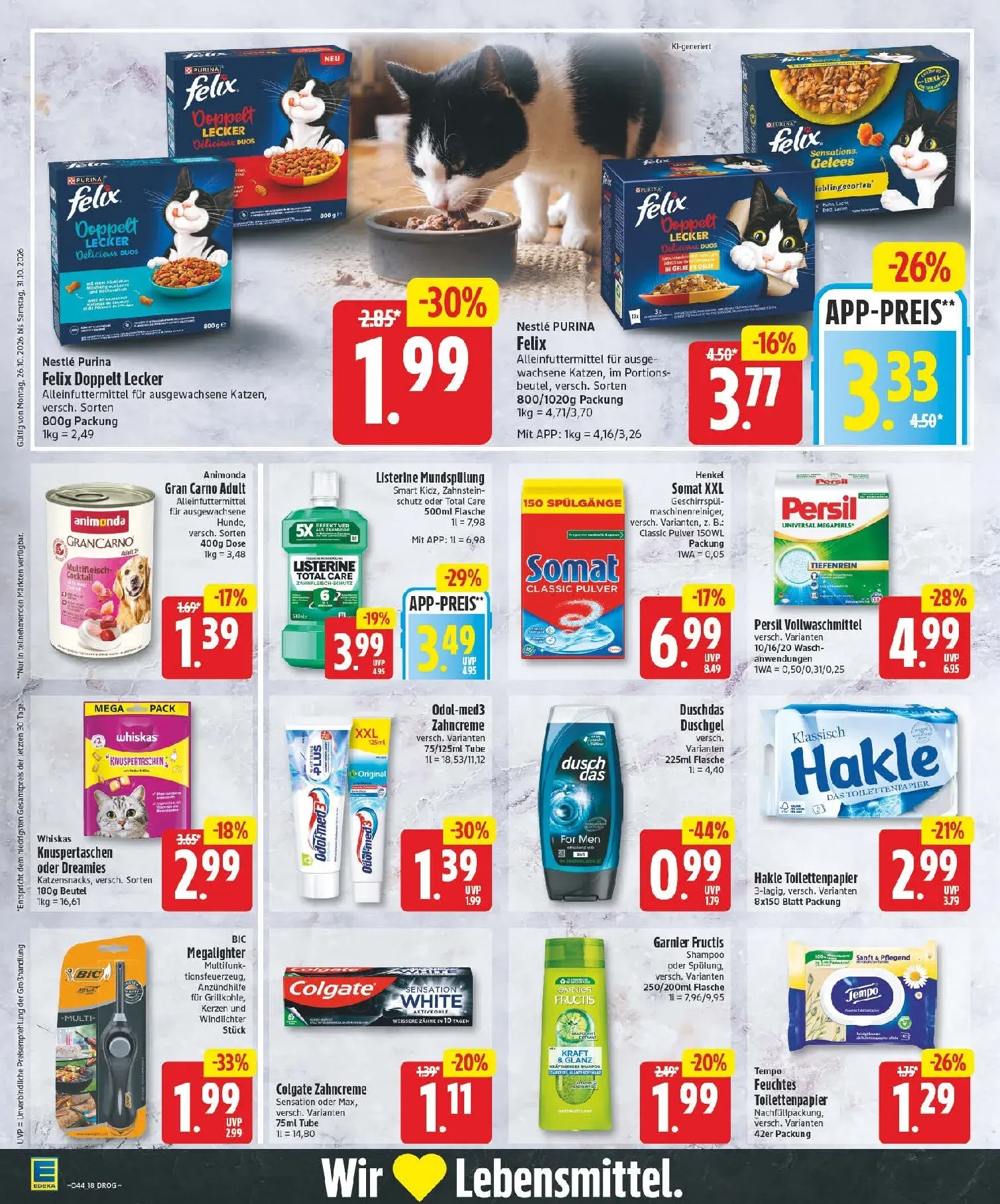 Edeka Prospekt nächste Woche – von Montag 26.10.2026 bis Samstag 31.10.2026 von 26. Oktober bis 31. Oktober 2026 - Prospekt seite 18