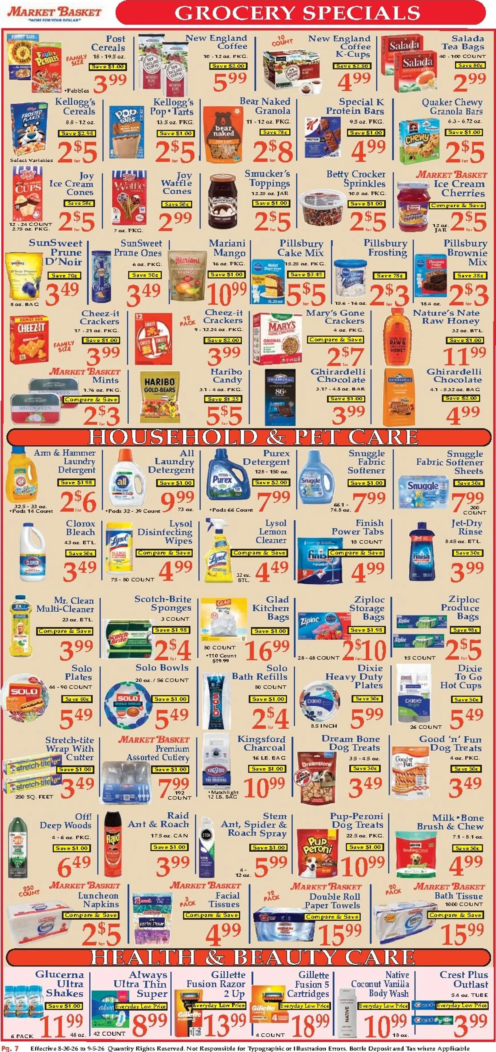 Weekly ad Current Market Basket leaflet valid from Sunday 08/30/2026 to Saturday 09/05/2026 from August 30 to September 5 2026 - Page 7