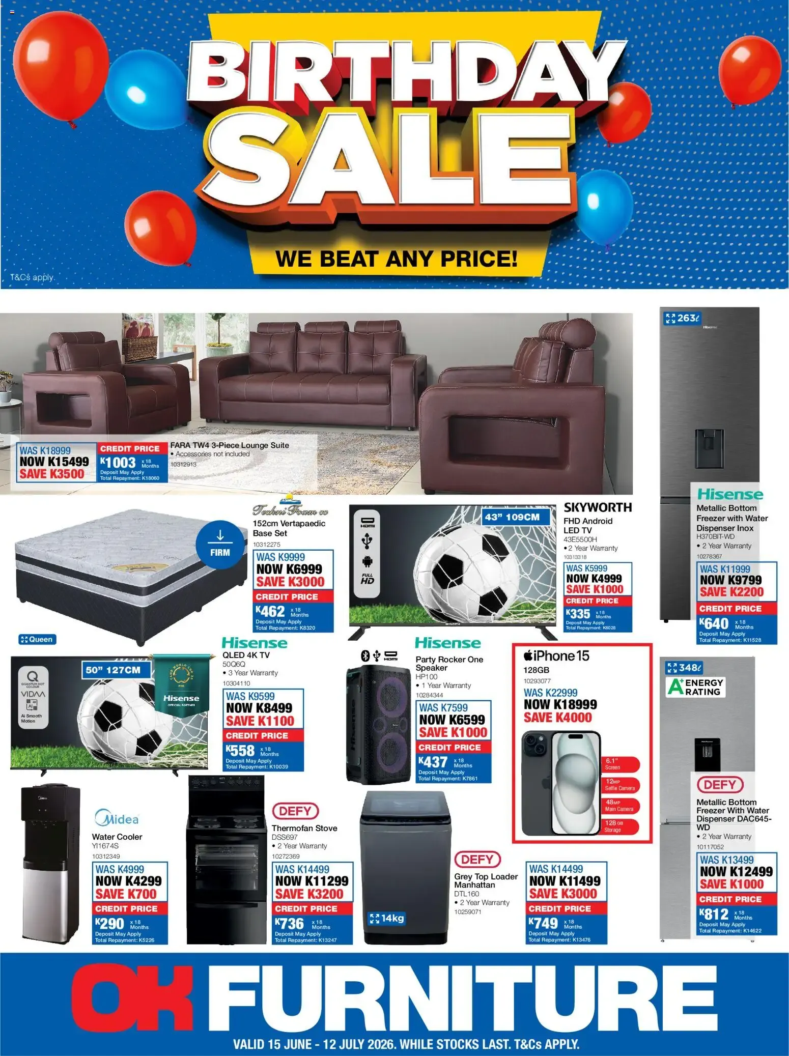 BIRTHDAY SALE from 15 June to 12 July 2026 - Catalogue Page 1