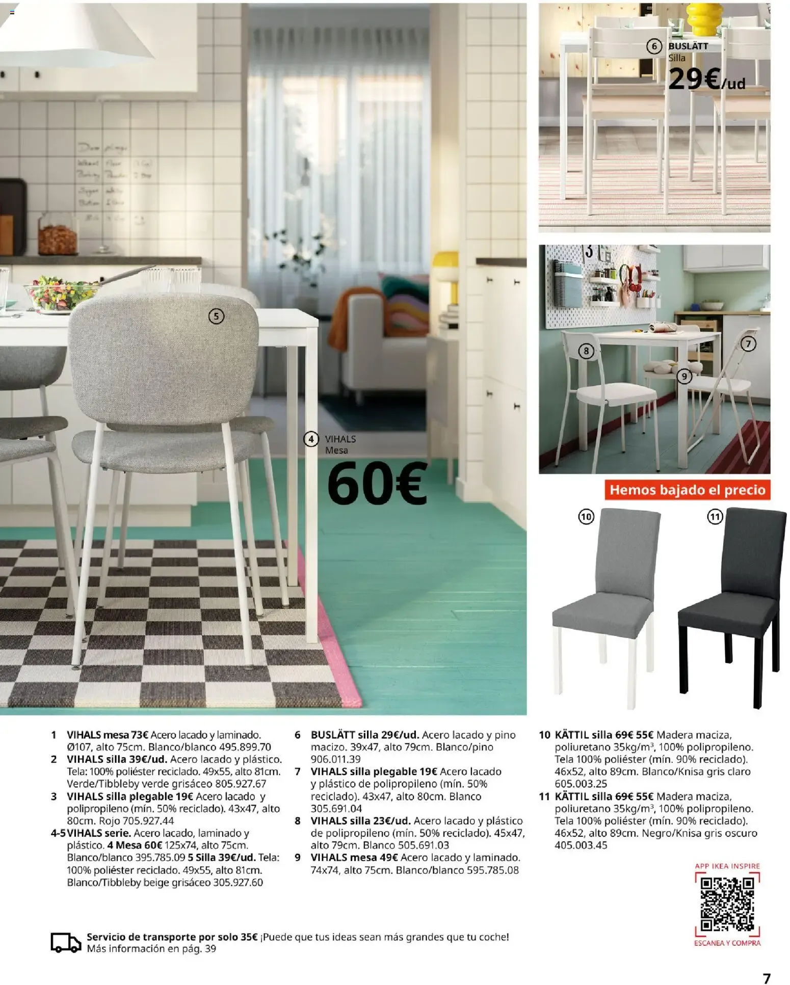 Catálogo de IKEA Comedores 6 de marzo al 31 de agosto 2026 - Página 7