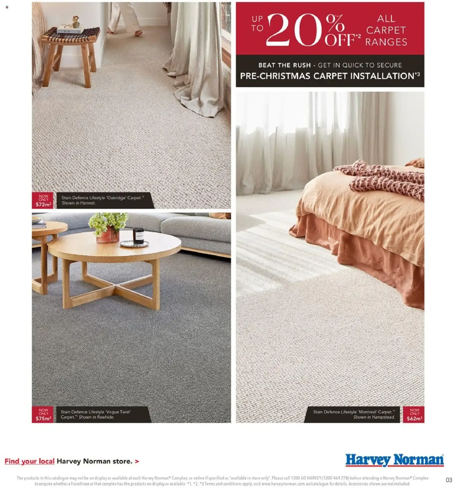 Harvey Norman Carpet & Flooring Specialist - Up to 20% Off All Carpet Ranges - Catalogue valid from 1 October to 26 October 2026 - page 3