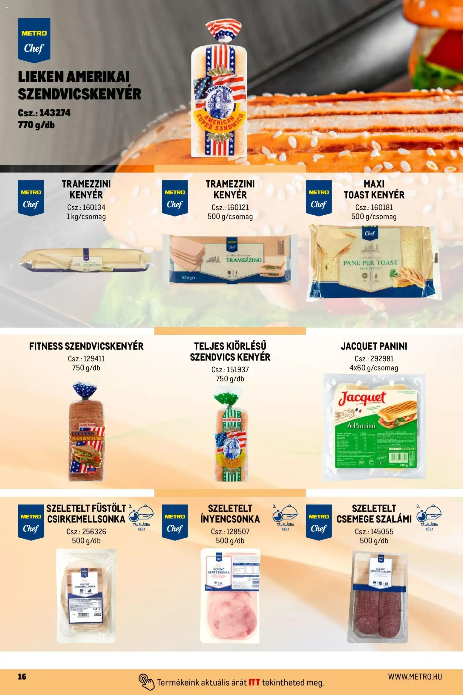 Katalógus Metro Street food megoldások - 2026.04.01. -tól/töl > akció, lapozható szórólap 🛍️ április 1.-tól december 31.-ig 2026. - Oldal 16