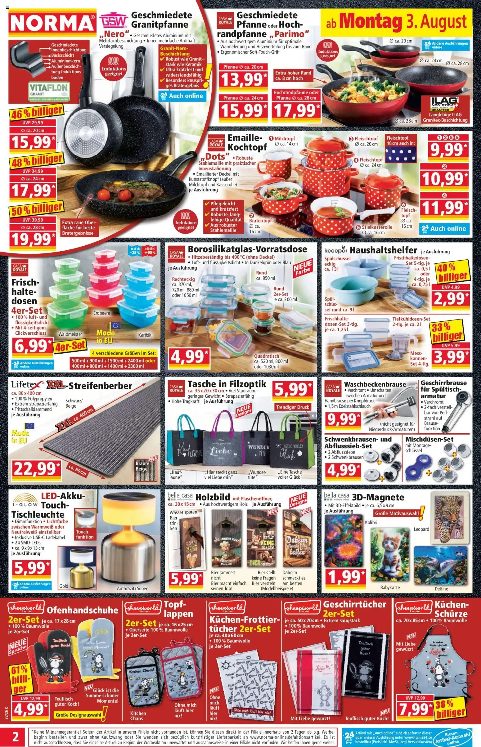 NORMA Mehr fürs Geld. Coole SOMMERBASICS von 3. August bis 9. August 2026 - Prospekt seite 2