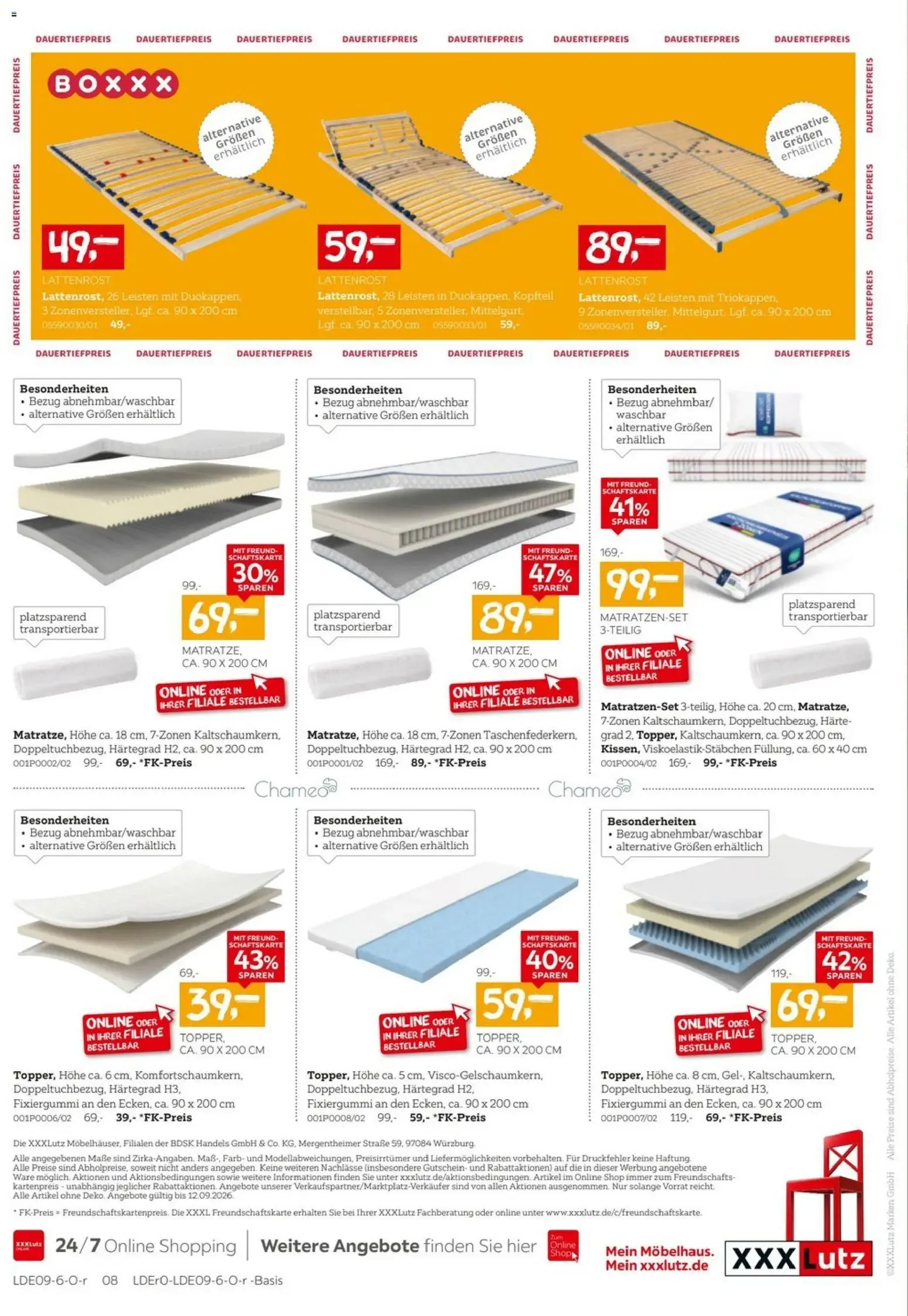 XXXLutz Schlafen-Preishits (ab 29.08.2026) zum Blättern von 29. August bis 12. September 2026 - Prospekt seite 8