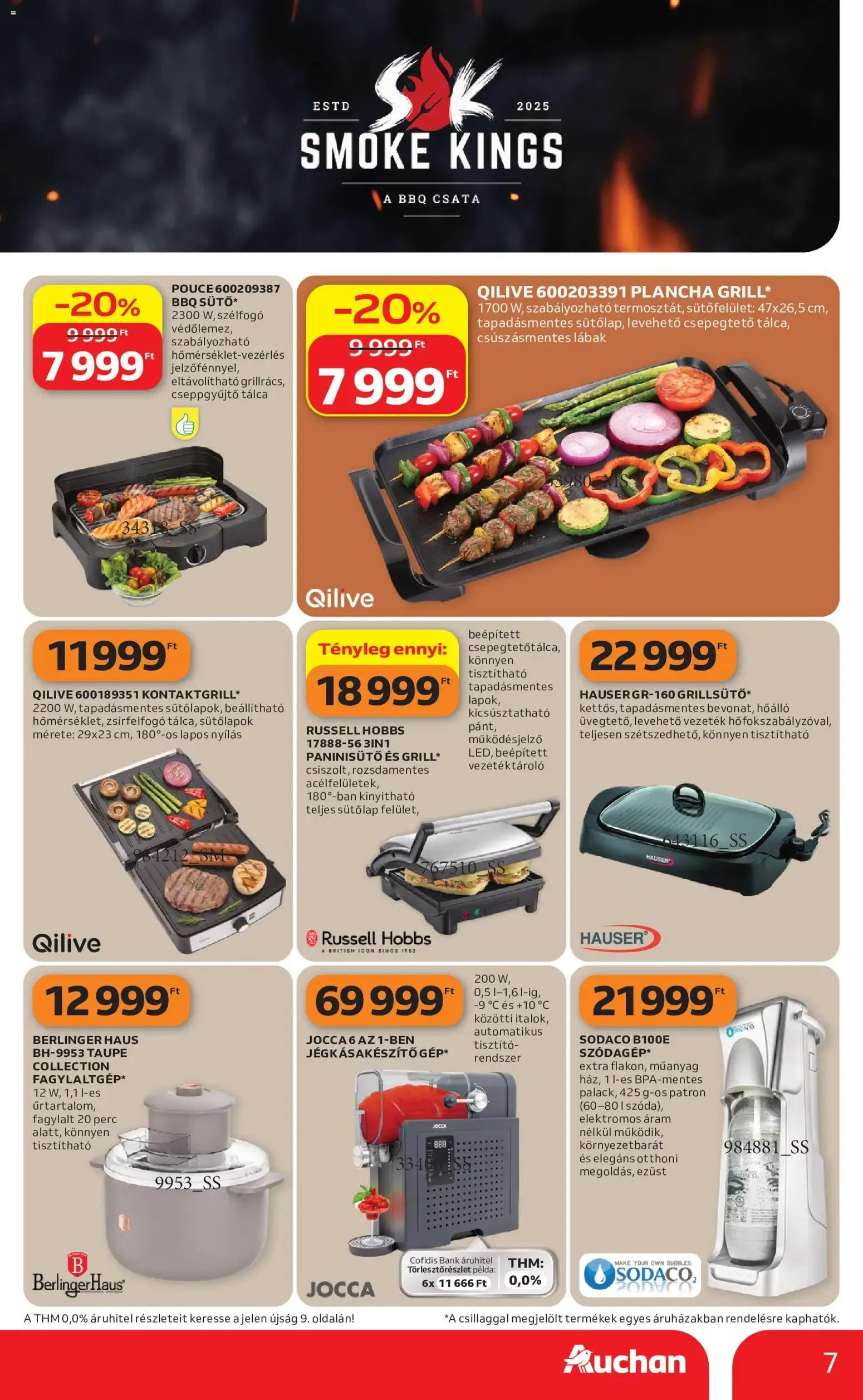 Katalógus Auchan Grill ajánlataink - 2026.07.16. -tól/töl > akció, lapozható szórólap 🛍️ július 16.-tól július 22.-ig 2026. - Oldal 7