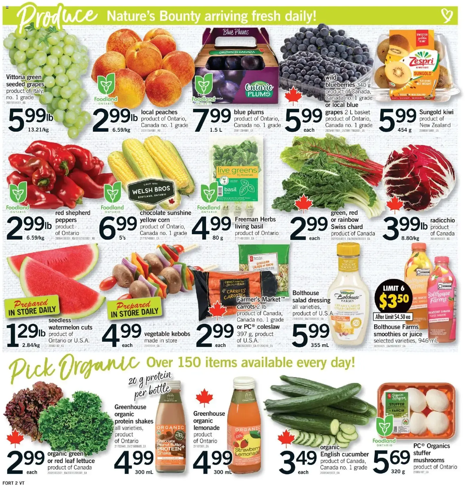 Fortinos weekly flyer / circulaire from Aug 27, 2026 > weekly specials & deals from August 27 to September 2 2026 - flyer page 3