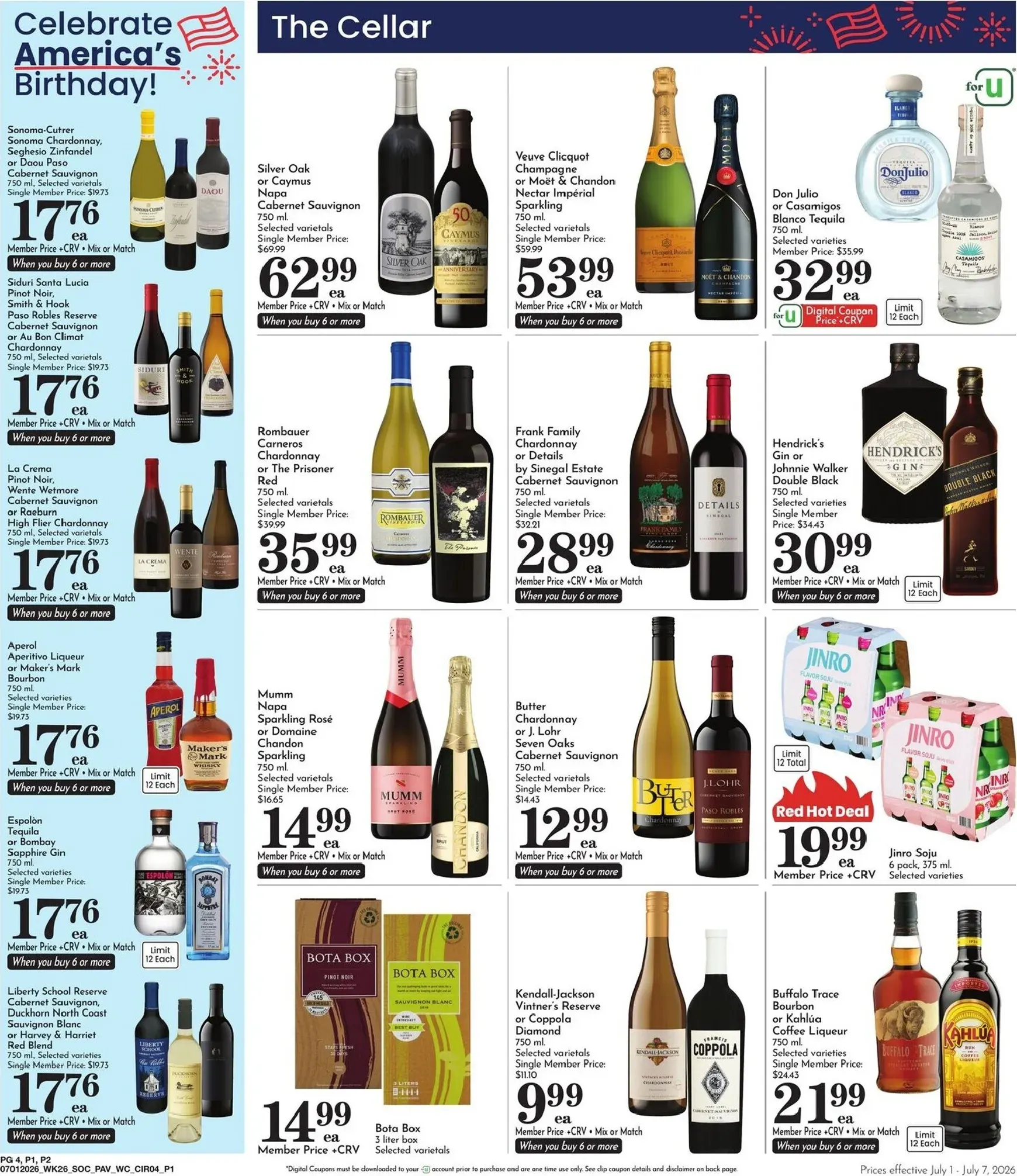 Weekly ad Current Pavilions leaflet valid from Wednesday 07/01/2026 to Tuesday 07/07/2026 from July 1 to July 7 2026 - Page 4