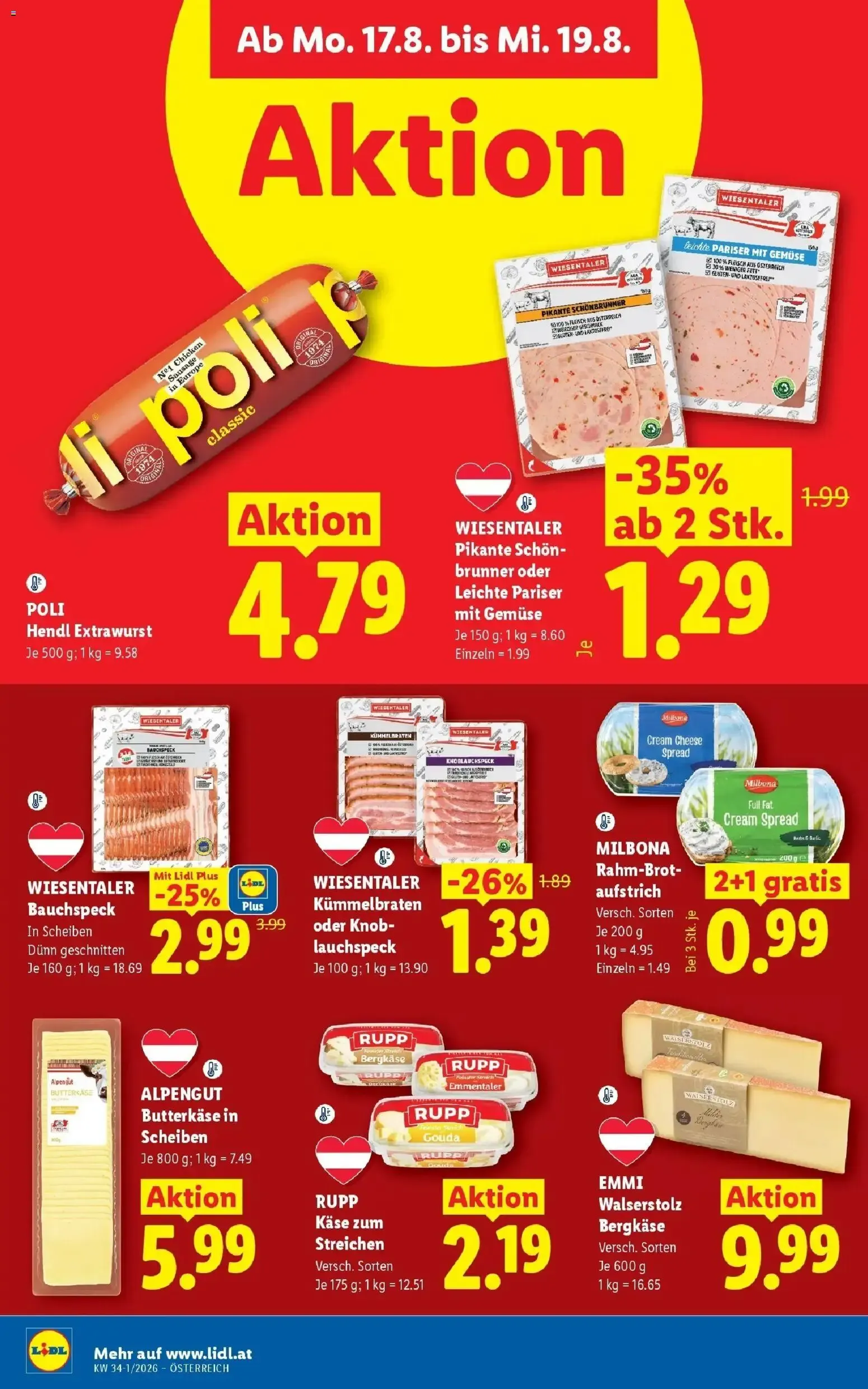 Mit Lidl Plus Österreichs günstigste Preise von 13. August bis 14. August 2026 - Flugblätt seite 41