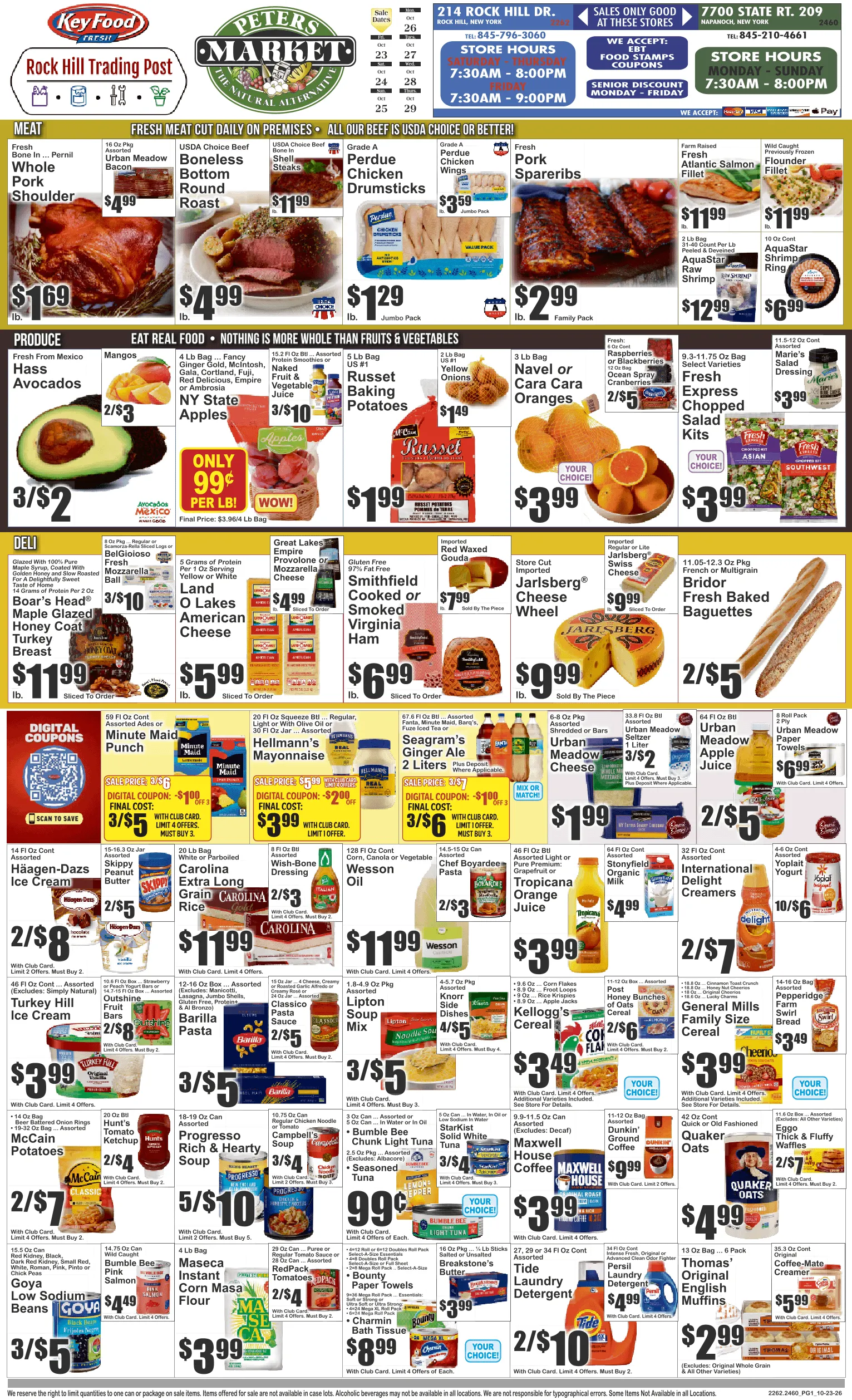 Weekly ad Current Key Food - Peters Market leaflet valid from Friday 10/23/2026 to Thursday 10/29/2026 from October 23 to October 29 2026 - Page 1
