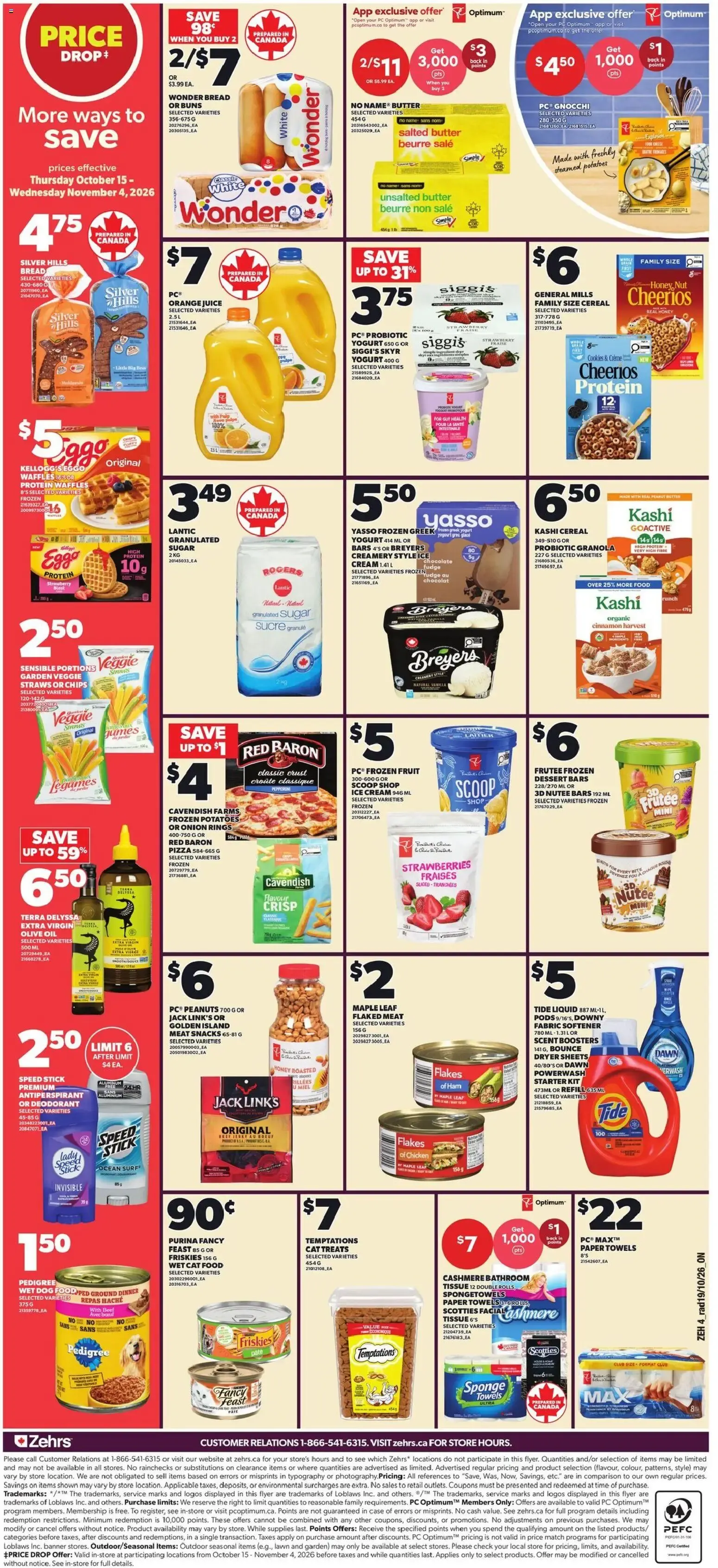 Zehrs weekly flyer / circulaire from Oct 22, 2026 > weekly specials & deals from October 22 to October 28 2026 - flyer page 2