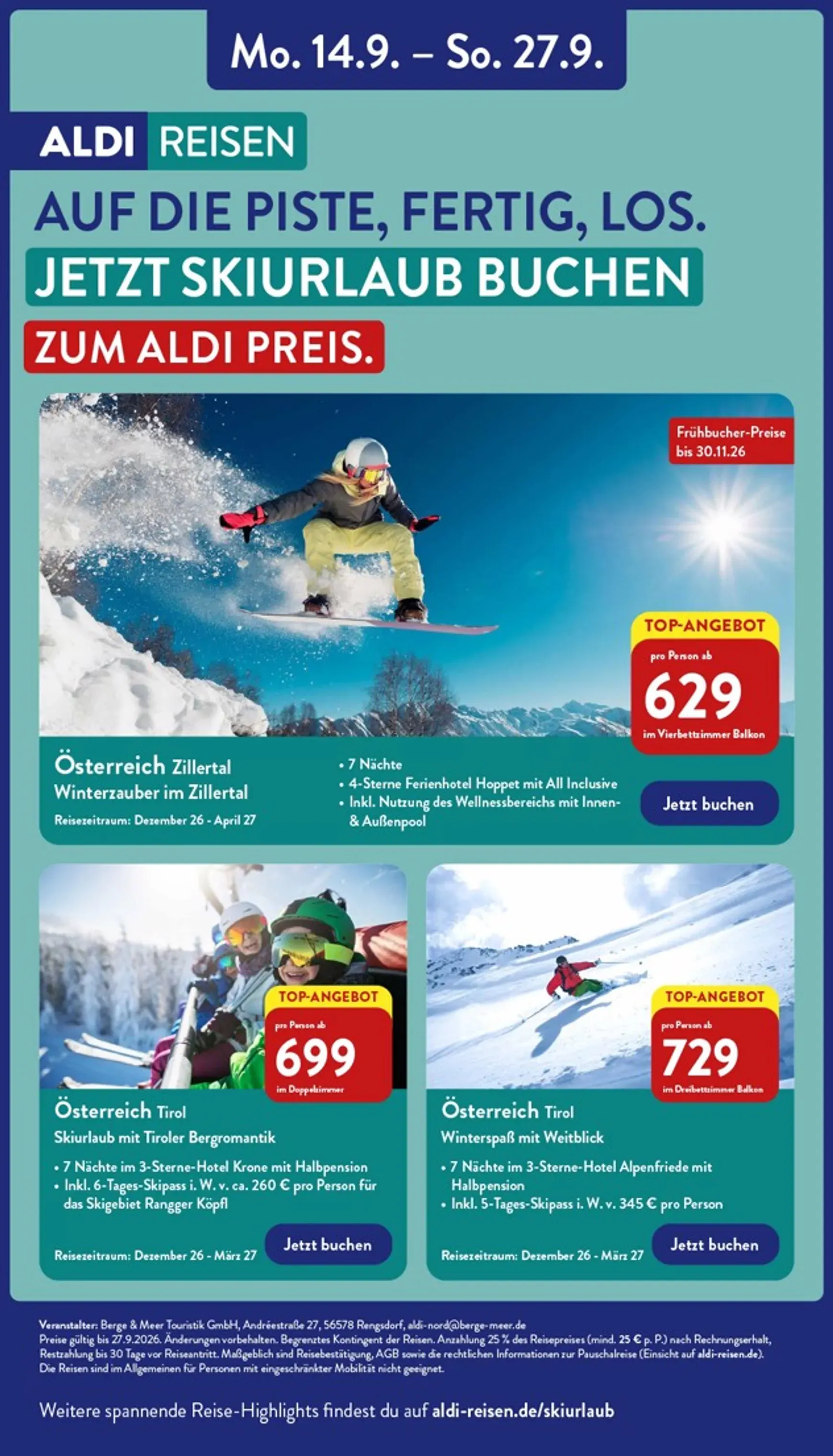 Gutes für alle. Zum ALDI Preis. von 21. September bis 26. September 2026 - Prospekt seite 37