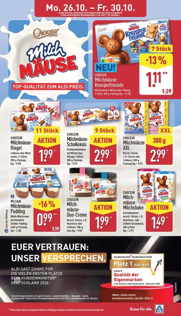 ALDI NORD Prospekt nächste Woche – von Montag 26.10.2026 bis Freitag 30.10.2026 von 26. Oktober bis 30. Oktober 2026 - Prospekt seite 9