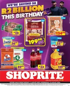 Shoprite specials August 2026 from 11 August to 19 August 2026 - Catalogue Page 1