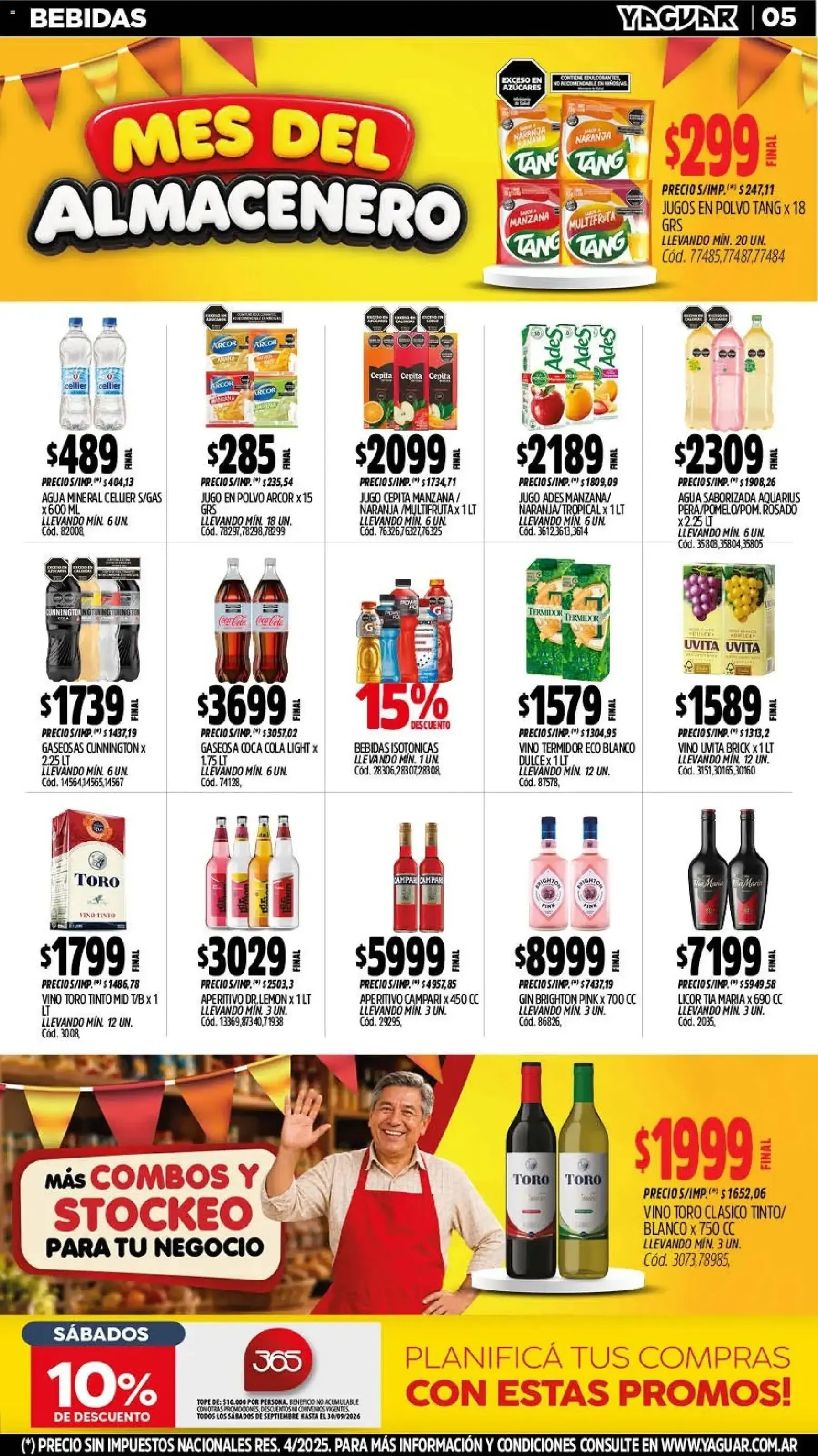 Ofertas de Mayorista Yaguar - Mes del Almacenero - P. Chacabuco 21 de septiembre al 27 de septiembre 2026 - Página 5 del catálogo