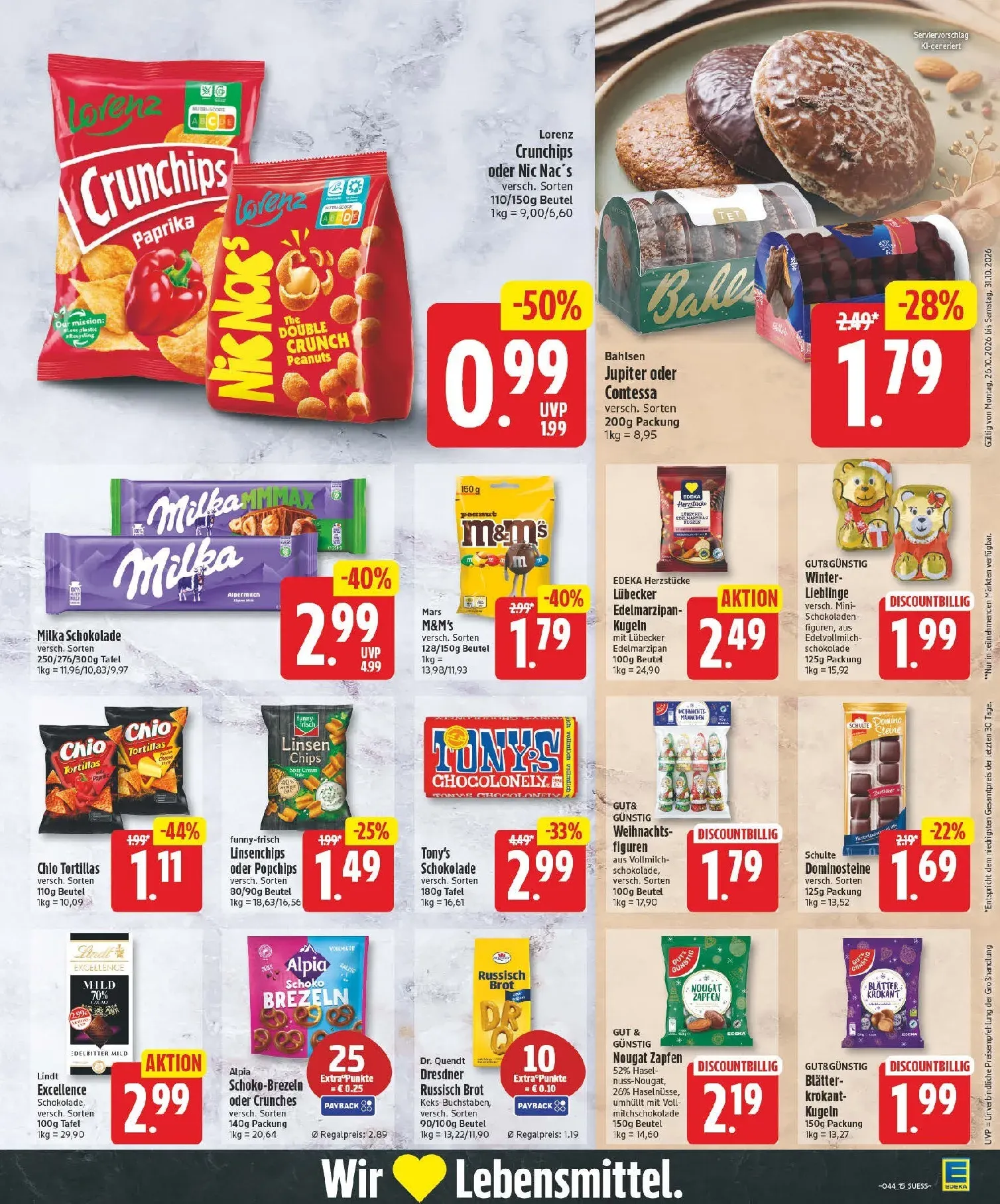 Edeka Prospekt nächste Woche – von Montag 26.10.2026 bis Samstag 31.10.2026 von 26. Oktober bis 31. Oktober 2026 - Prospekt seite 15