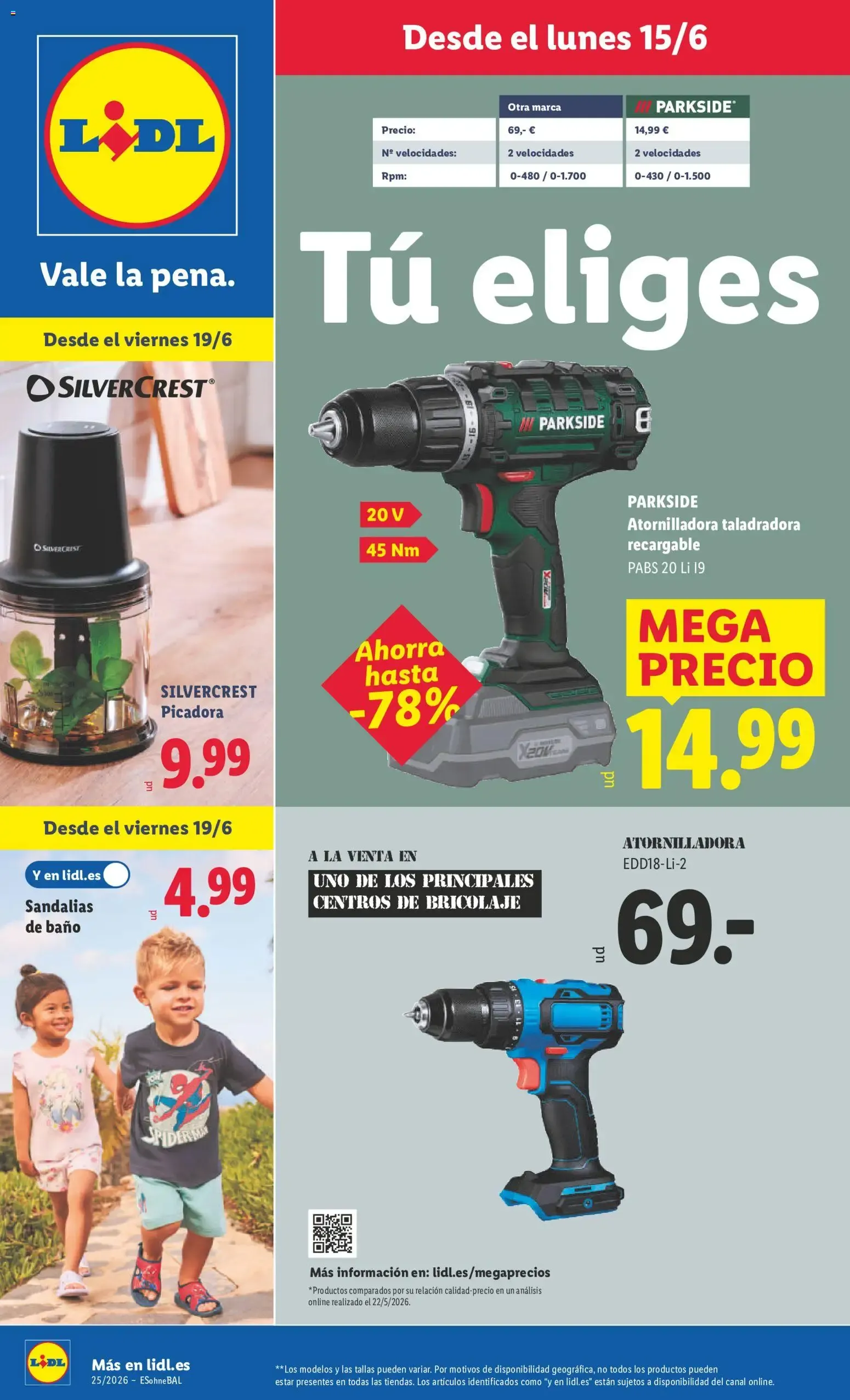 Catálogo de Lidl folleto de bazar del 15/06/2026 | Ofertas 15 de junio al 21 de junio 2026 - Página 1