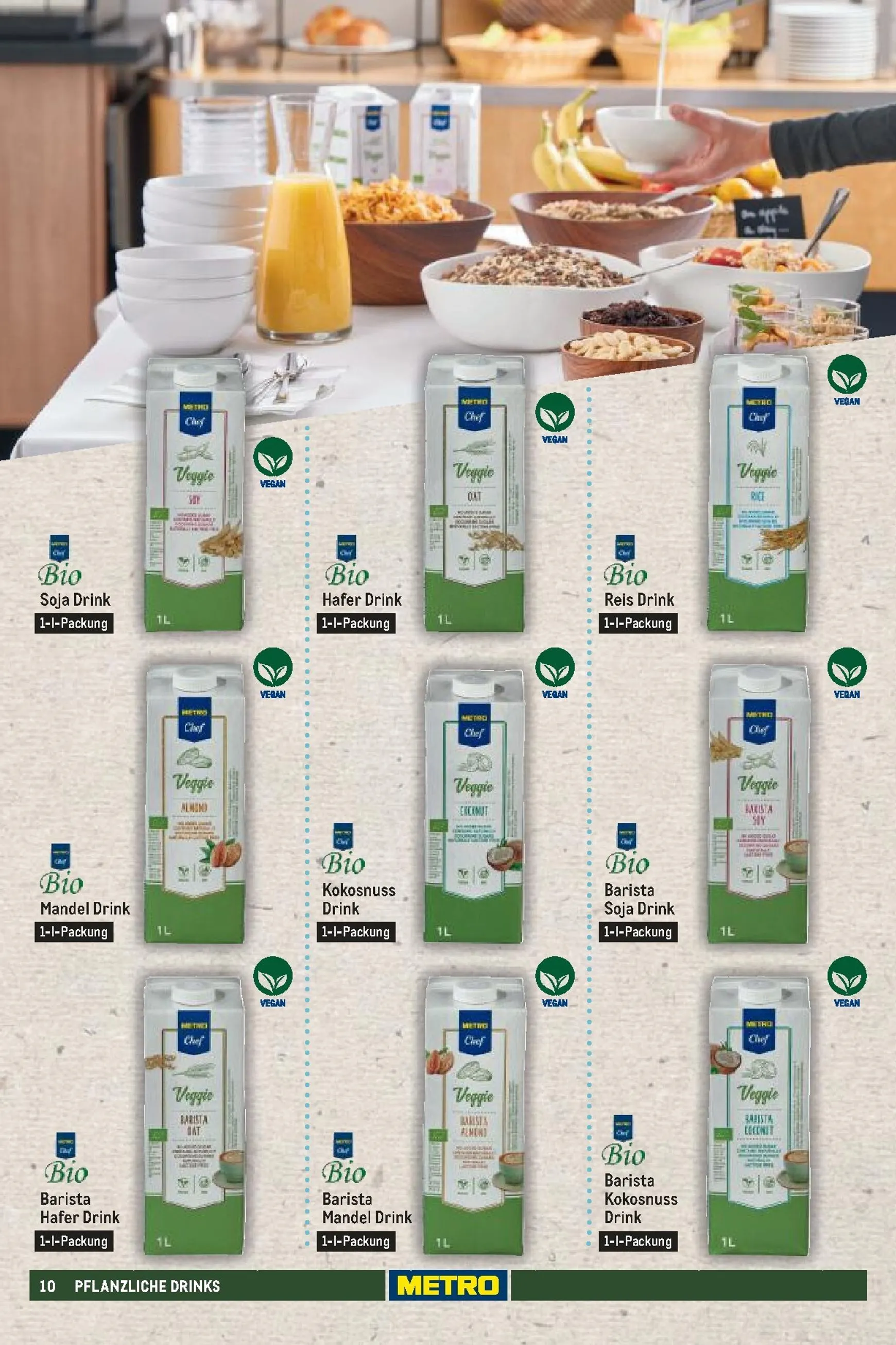 Metro - Vegan & Vegetarisches Sortiment Prospekt – von Sonntag 21.06.2026 bis Donnerstag 31.12.2026 von 21. Juni bis 31. Dezember 2026 - Prospekt seite 10