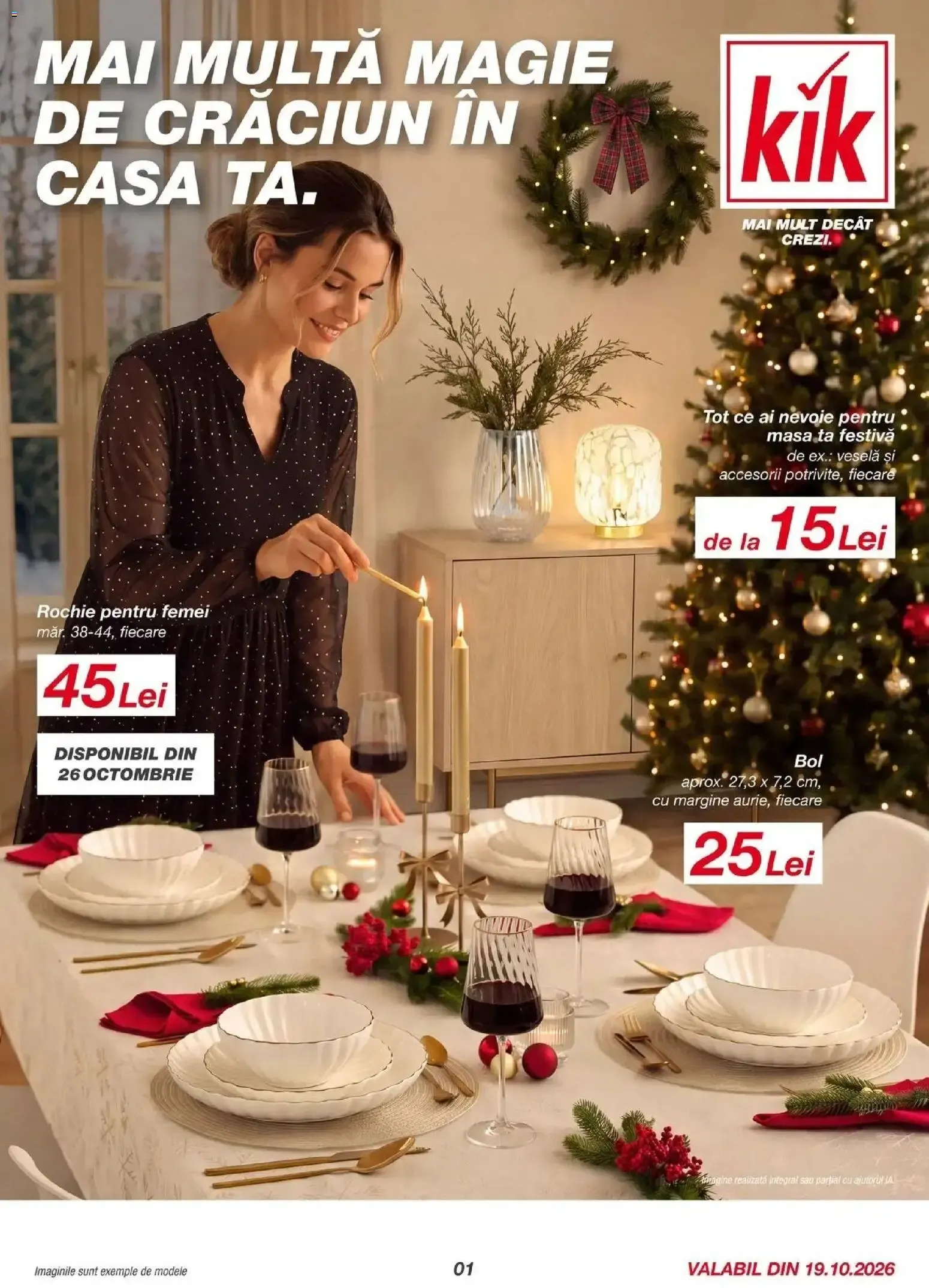 Catalog Mai multă magie de Crăciun în casa ta. de la 19 octombrie până la 24 octombrie 2026 - Revista Pagina 1