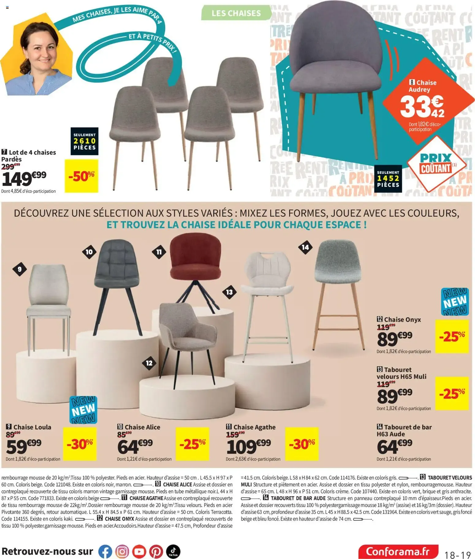 Conforama - Rentrée à Prix Coûtant du 21 juillet au 24 août 2026 - Catalogue page 19