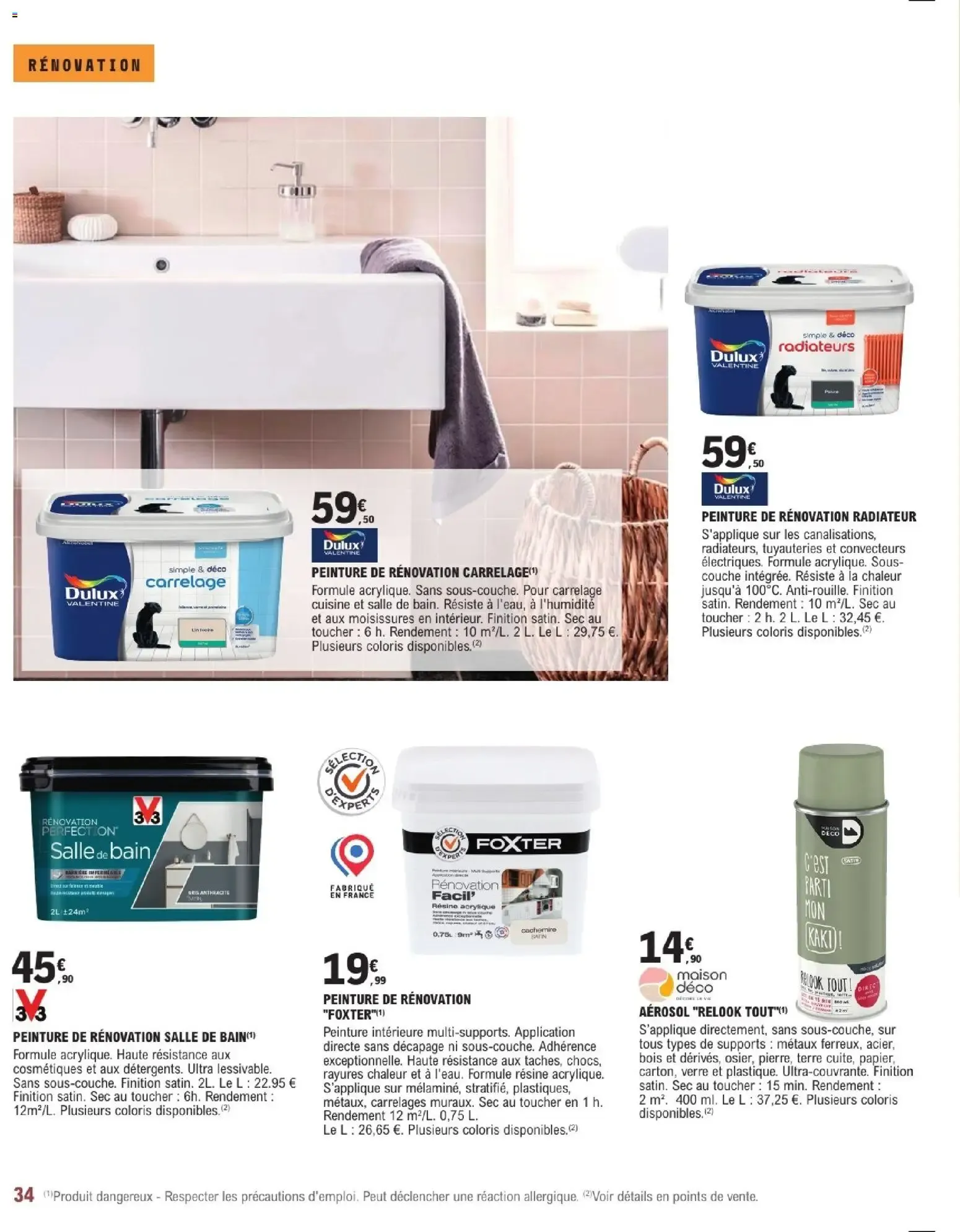 Brico E.Leclerc Guide 2026 Décoration & Luminaire du 20 janvier au 21 février 2026 - Catalogue page 34