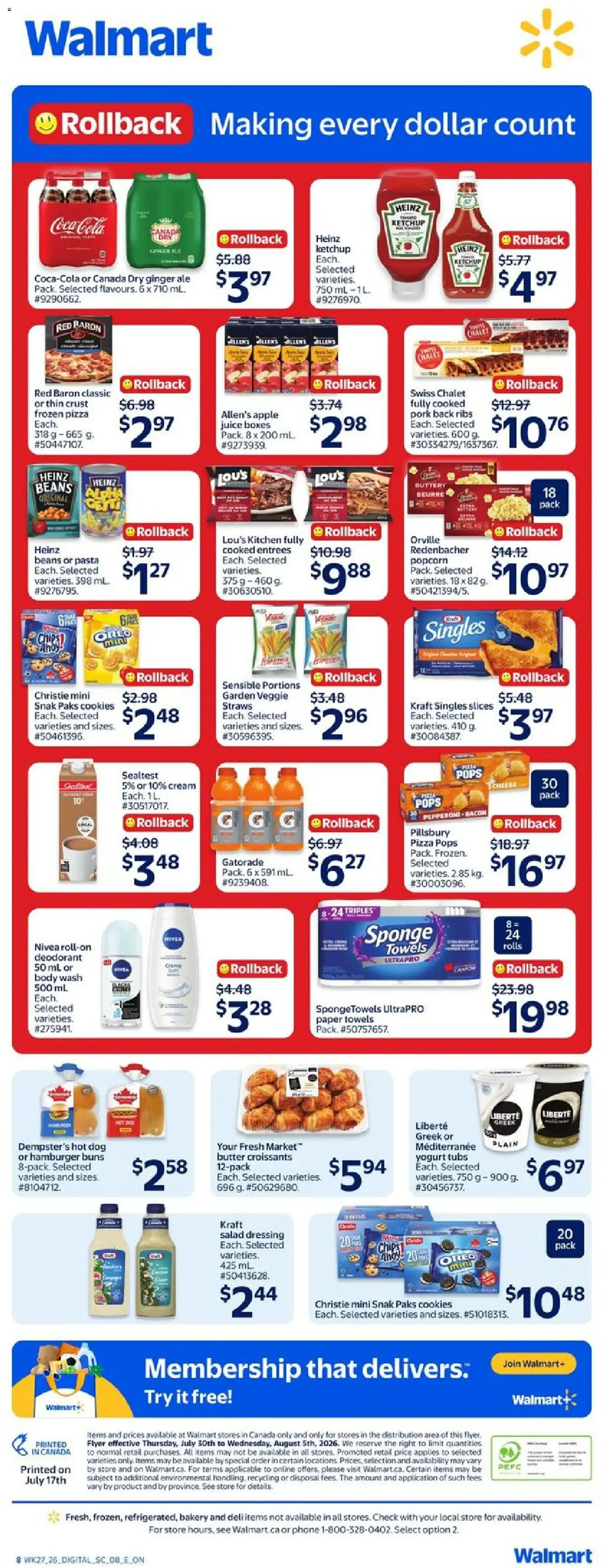 Walmart BBQ and Low Prices from July 23 to August 5 2026 - flyer page 3