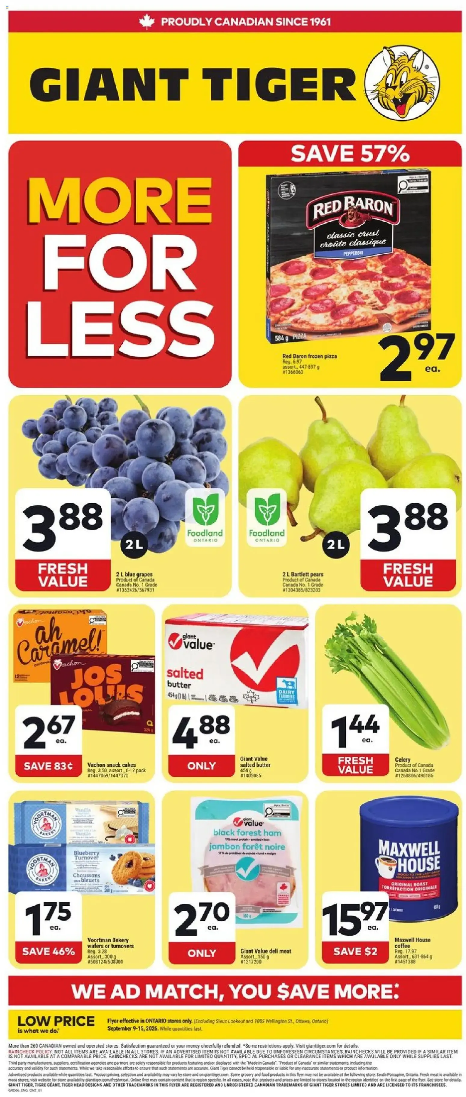 Giant Tiger Flyer | from Sep 9, 2026 | Weekly deals from September 9 to September 15 2026 - flyer page 1