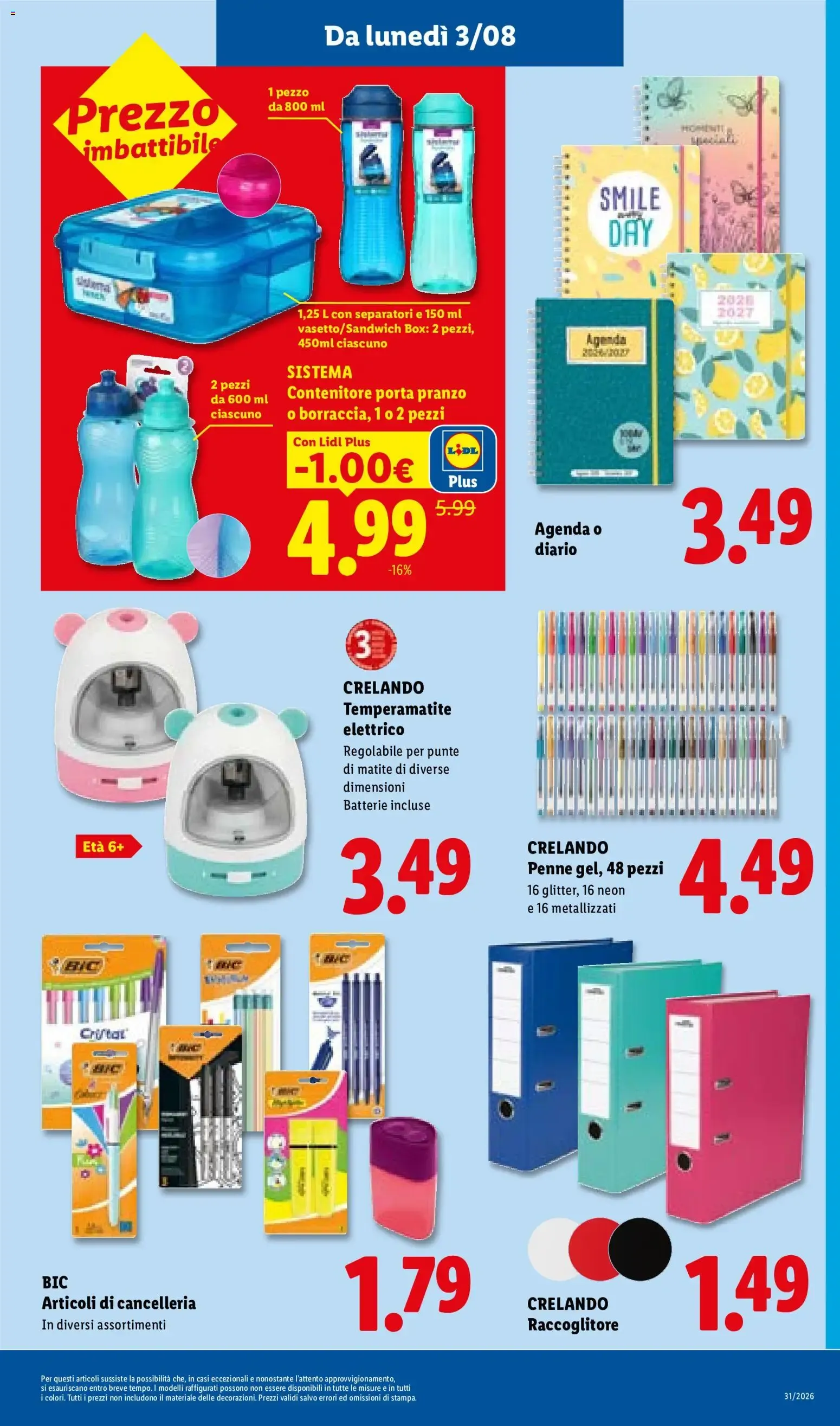 LIDL: L'estate del risparmio da 30 luglio a 5 agosto di 2026 - Pagina del volantino 39