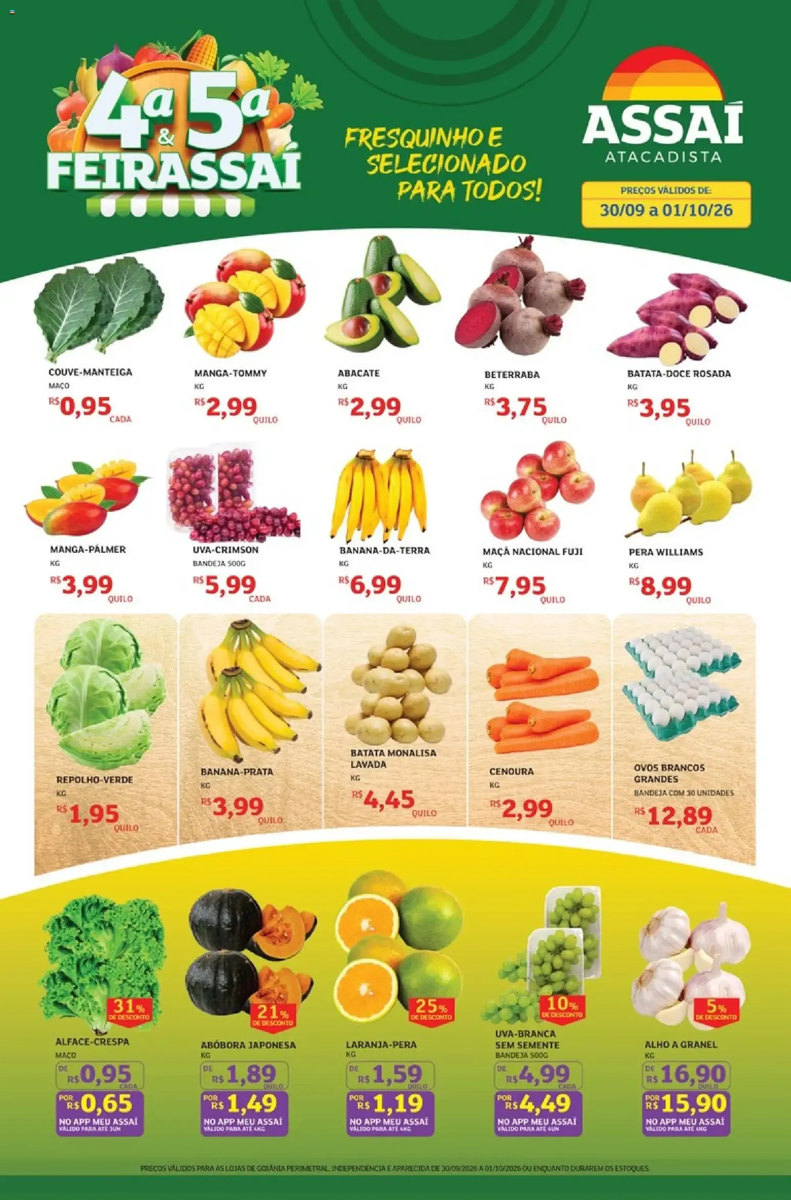 Encarte de Assaí Atacadista ofertas - GO de 30/09/2026 | Promoções Online 30 de setembro até 1 de outubro 2026 - Pagina 1