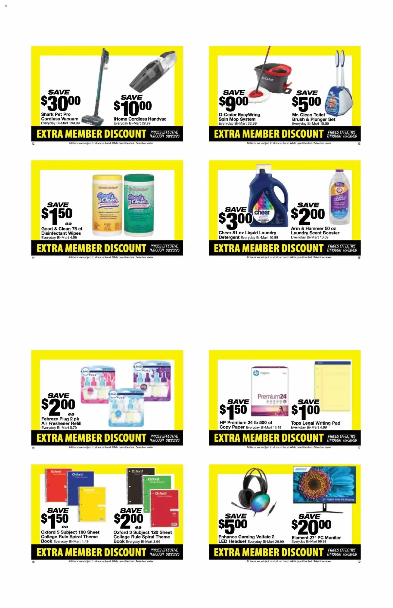 Weekly ad Bi-Mart Weekly Ad from 09/14/2026 - Flyer from September 14 to September 28 2026 - Page 3