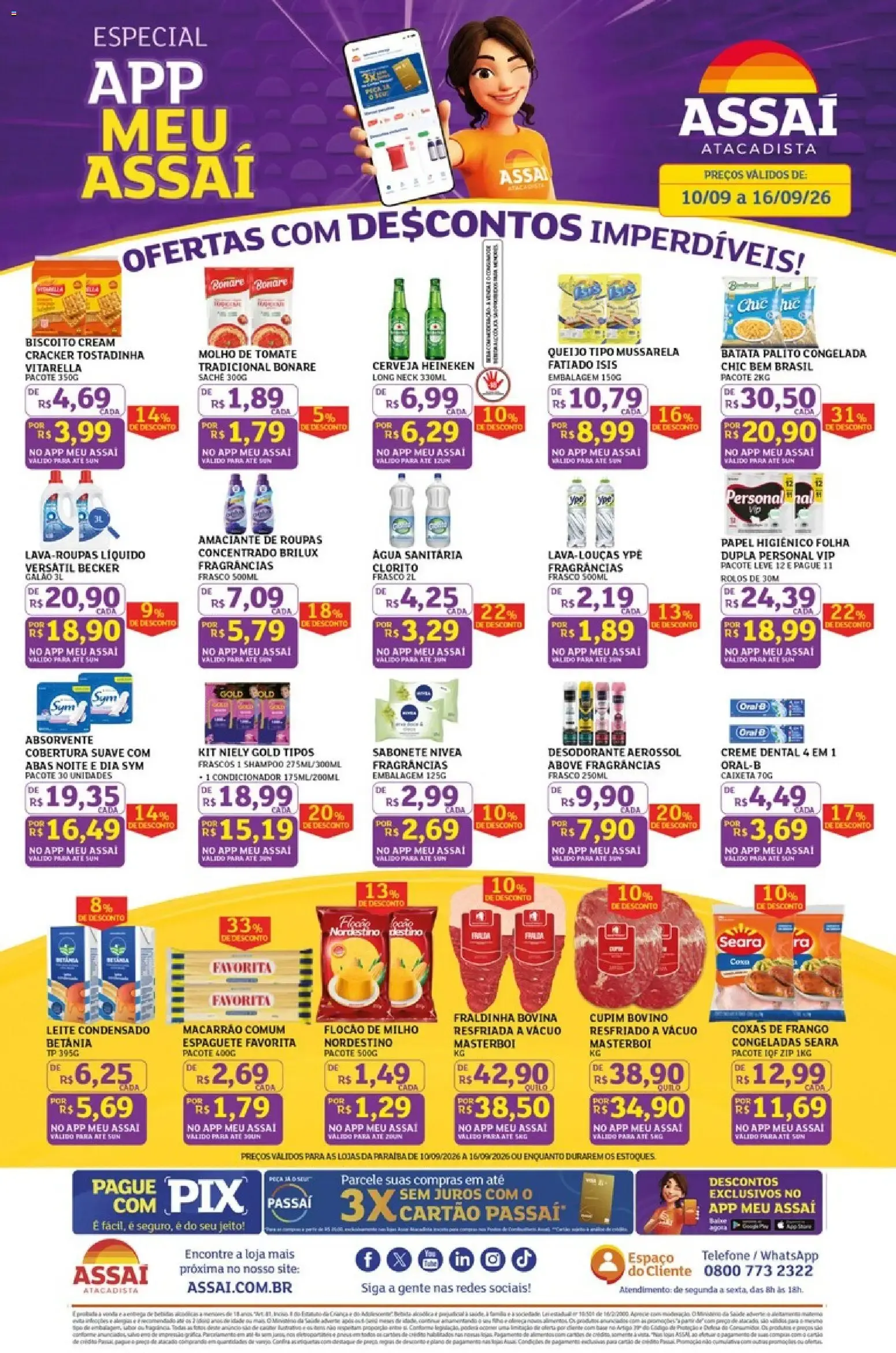 Encarte de Assaí Atacadista: Especial App Meu Assaí - Ofertas com Descontos Imperdíveis 10 de setembro até 16 de setembro 2026 - Pagina 1