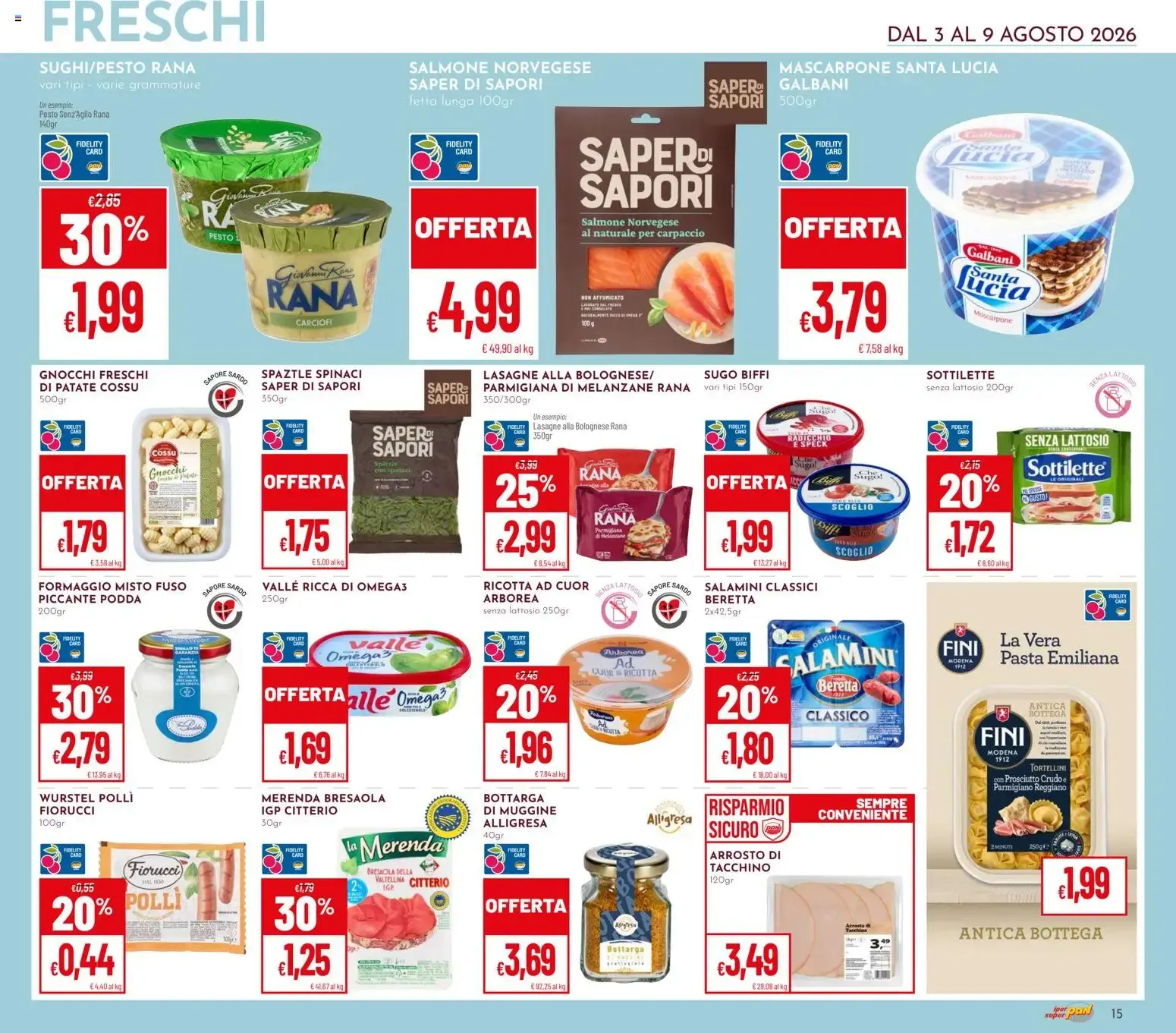 Nuovo Pan volantino dal 03/08/2026 > offerte anteprima 🛍️ da 3 agosto a 9 agosto di 2026 - Pagina del volantino 15