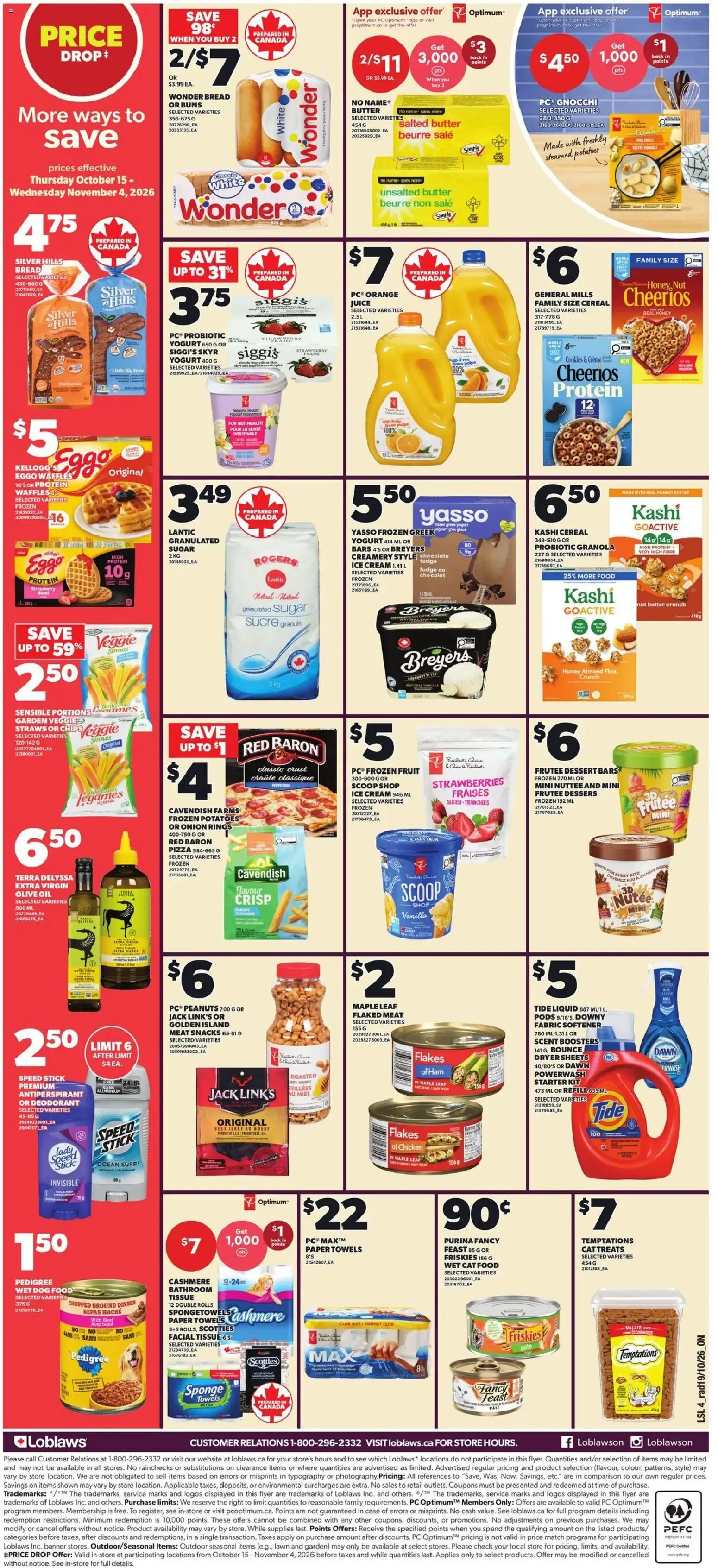 Loblaws weekly flyer / circulaire from Oct 22, 2026 > weekly specials & deals from October 22 to October 28 2026 - flyer page 2