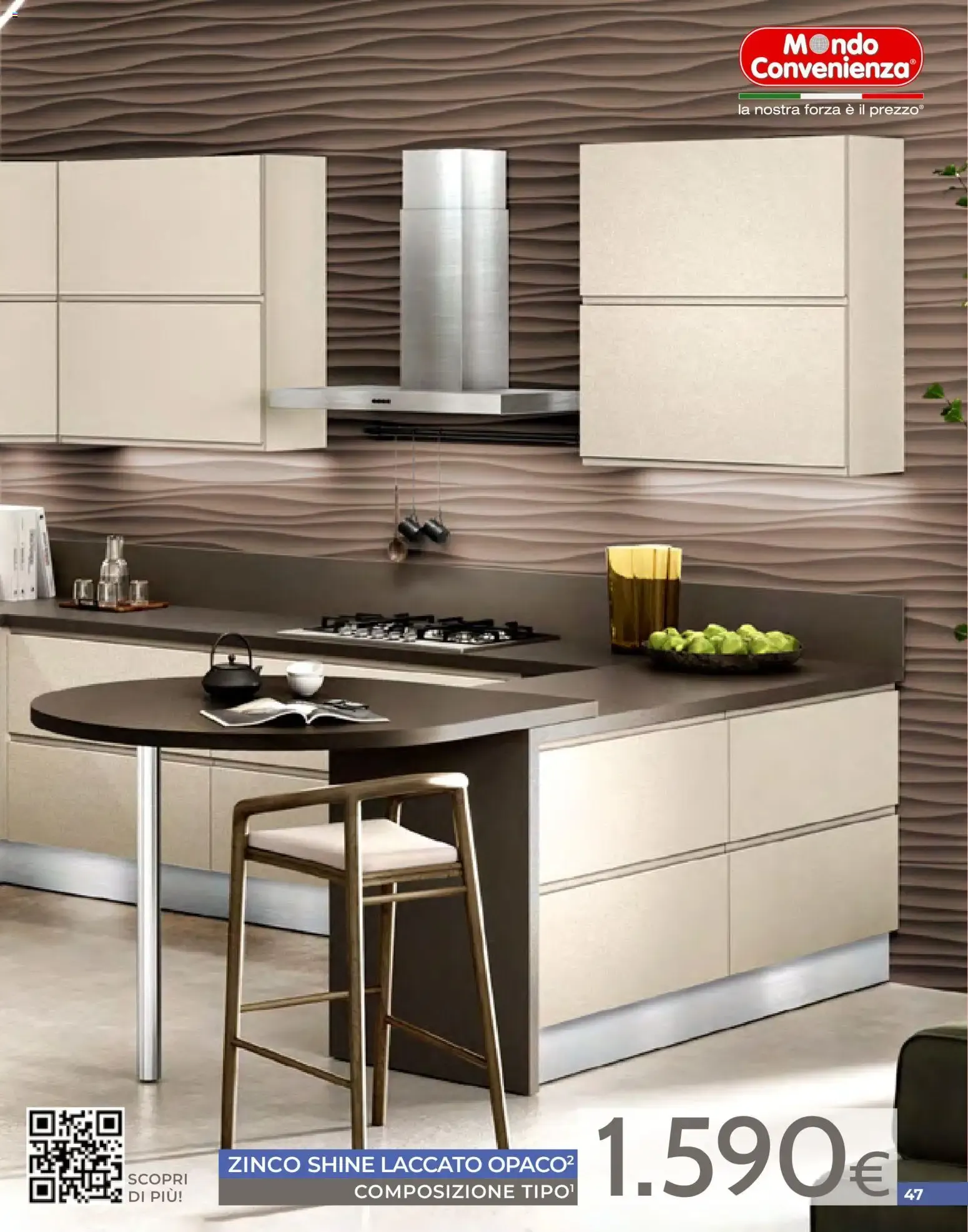 Mondo Convenienza - Speciale Cucine da 1 aprile a 30 giugno di 2026 - Pagina del volantino 47