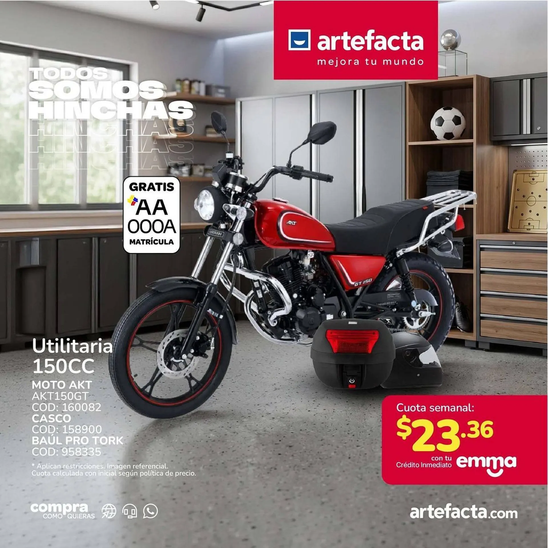Catalogo de Artefacta: Moto Shineray Utilitaria 150CC 15 de julio al 30 de julio 2026 - Pag 4