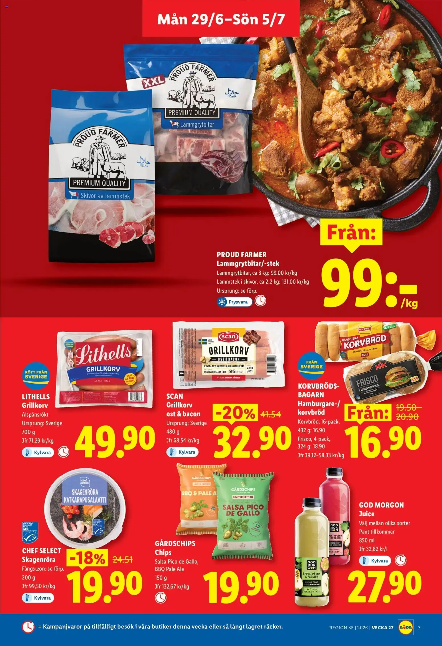 Lidl erbjudanden från 29/06/2026 - 05/07/2026 > Reklamblad nuvarande rabatter från 29 juni till 5 juli 2026 - Reklamblad sidor 7