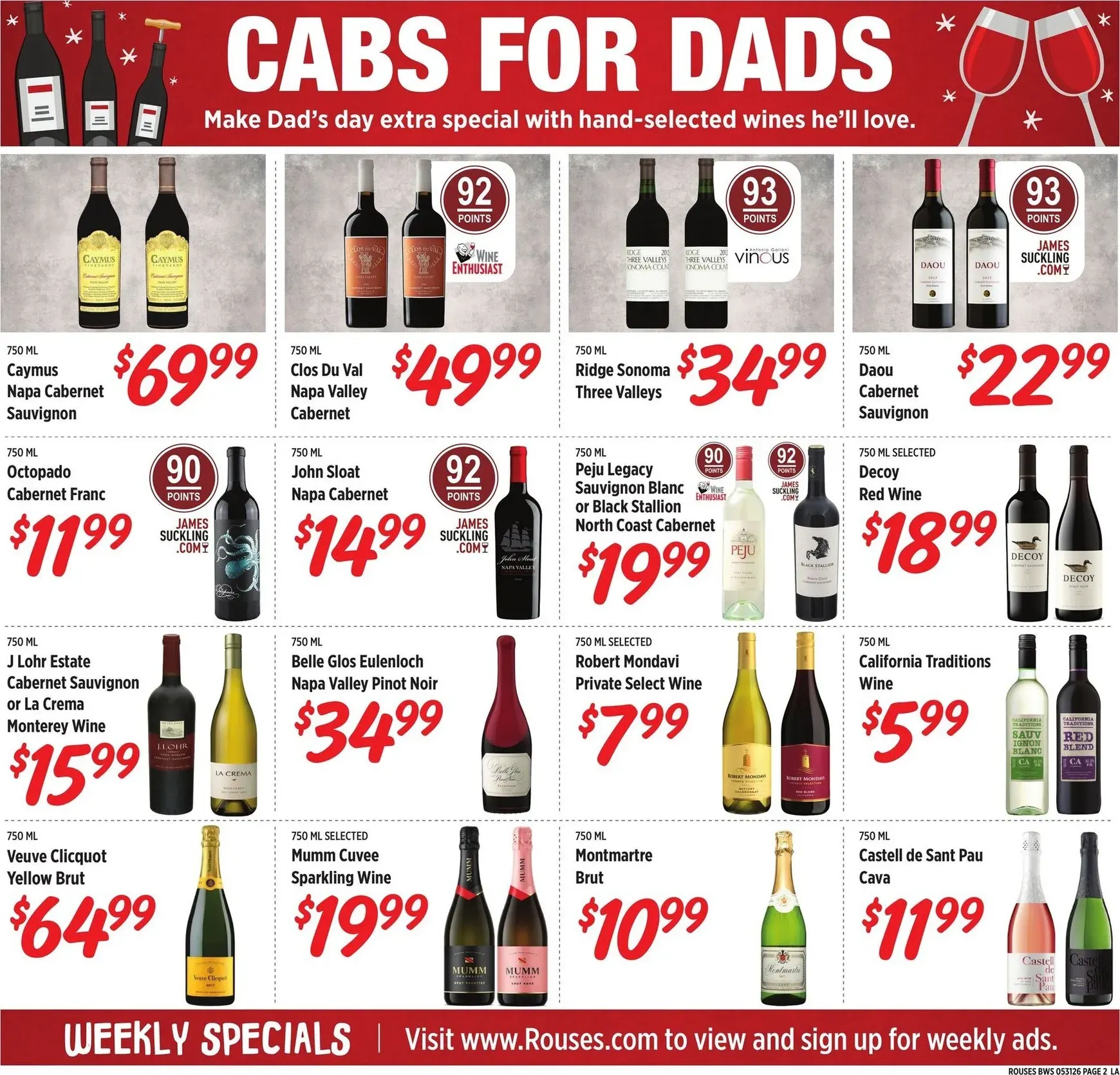 Weekly ad Rouses Markets Father's Day Alcohol Specials from May 27 to July 1 2026 - Page 2
