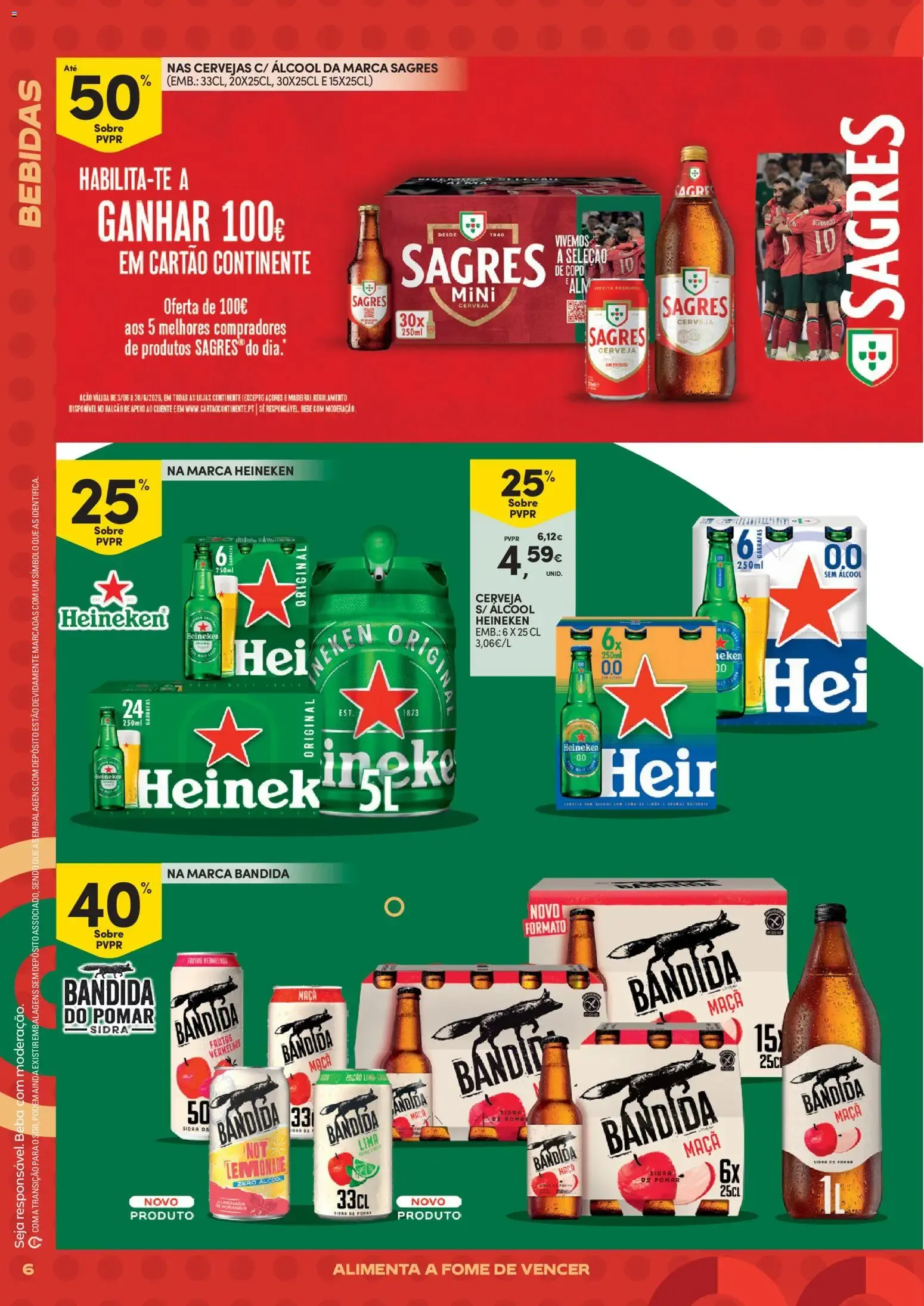 Folheto Continente - Futebol Alimenta a fome de vencer » de 09/06/2026 - 21/06/2026 de 9 de junho até 21 de junho 2026 - Pagina 6